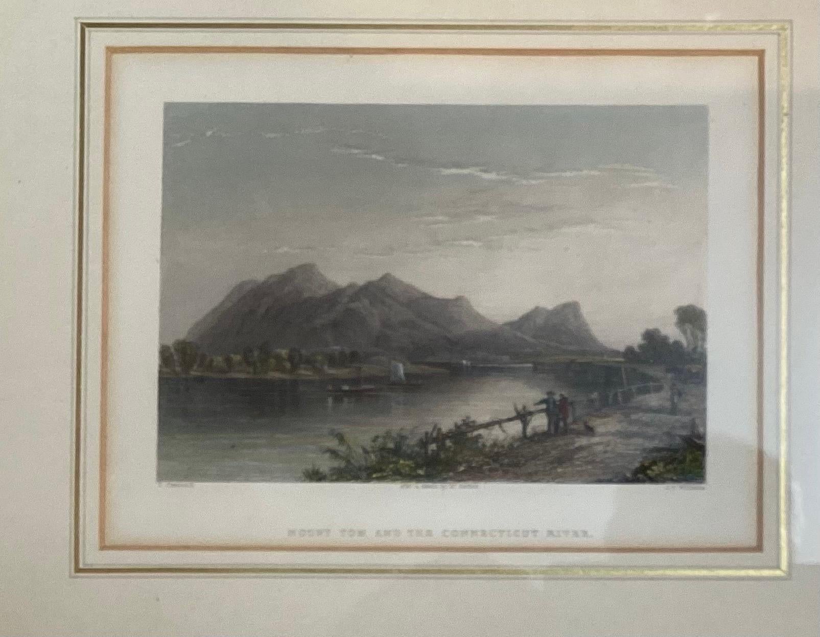 Set of Eight English Hand Colored Steel Plate Prints of American Scenery 1840 6