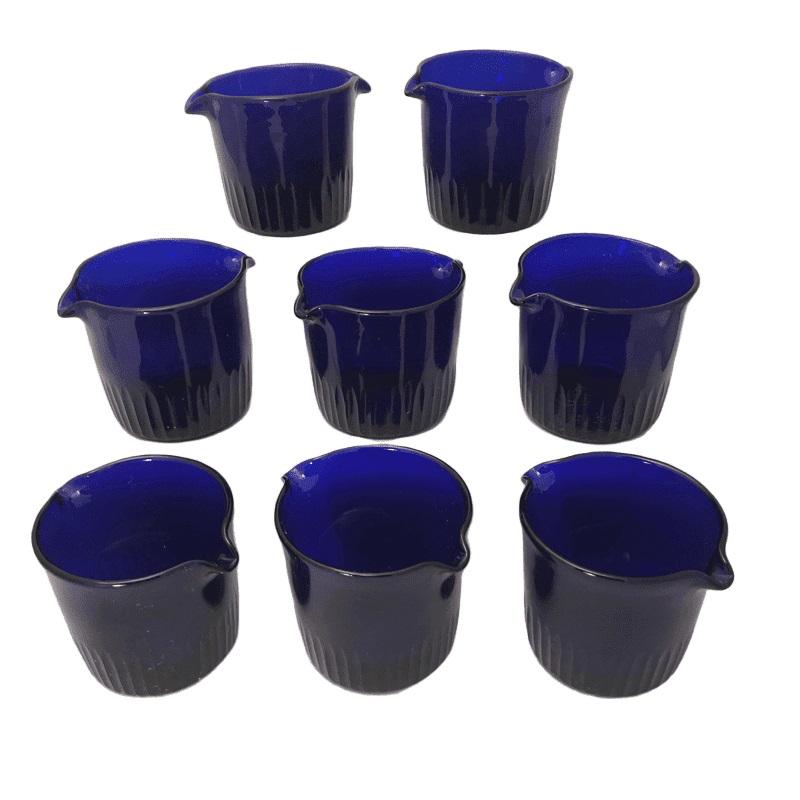 Set of Eight George III Bristol Blue Wine-Rinsers For Sale 2