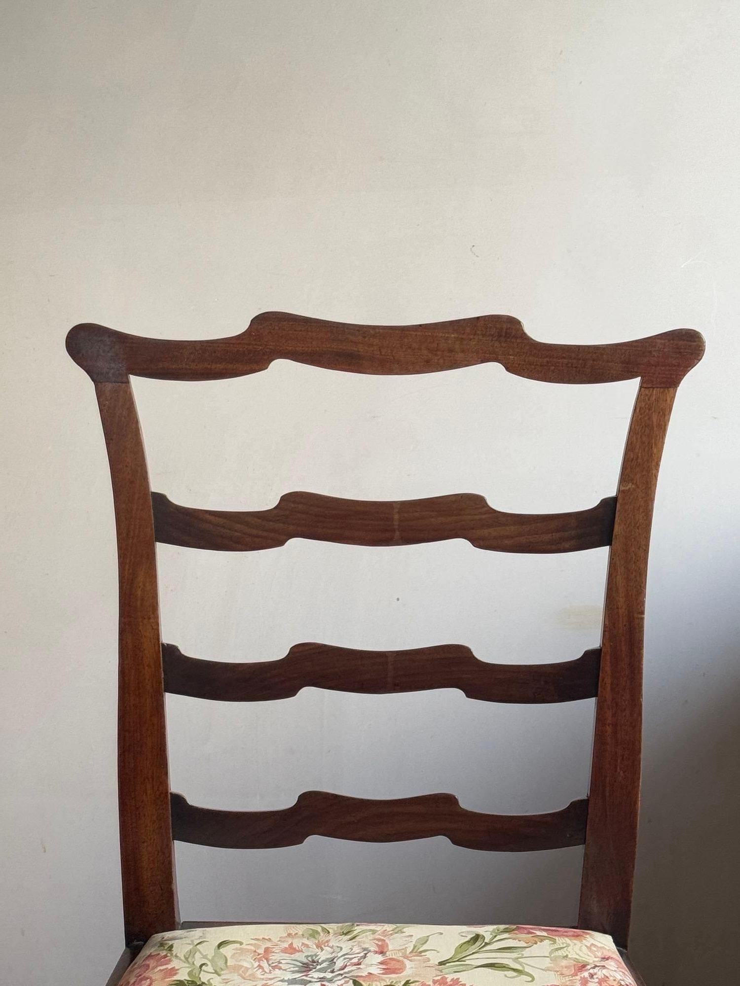 A set of eight Georgian dining chairs 2