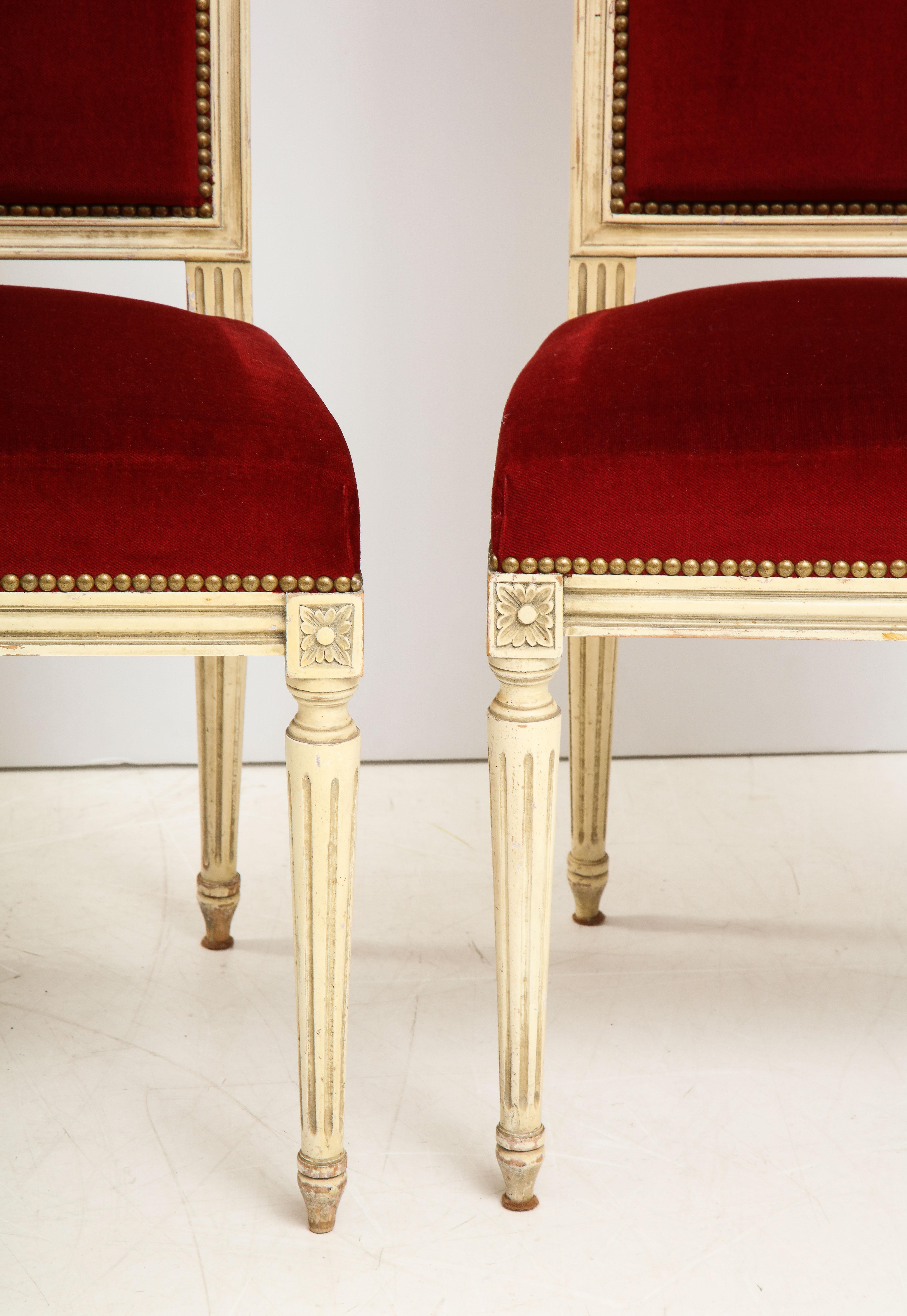 Set of Eight Louis XVI Style Dining Chairs 4
