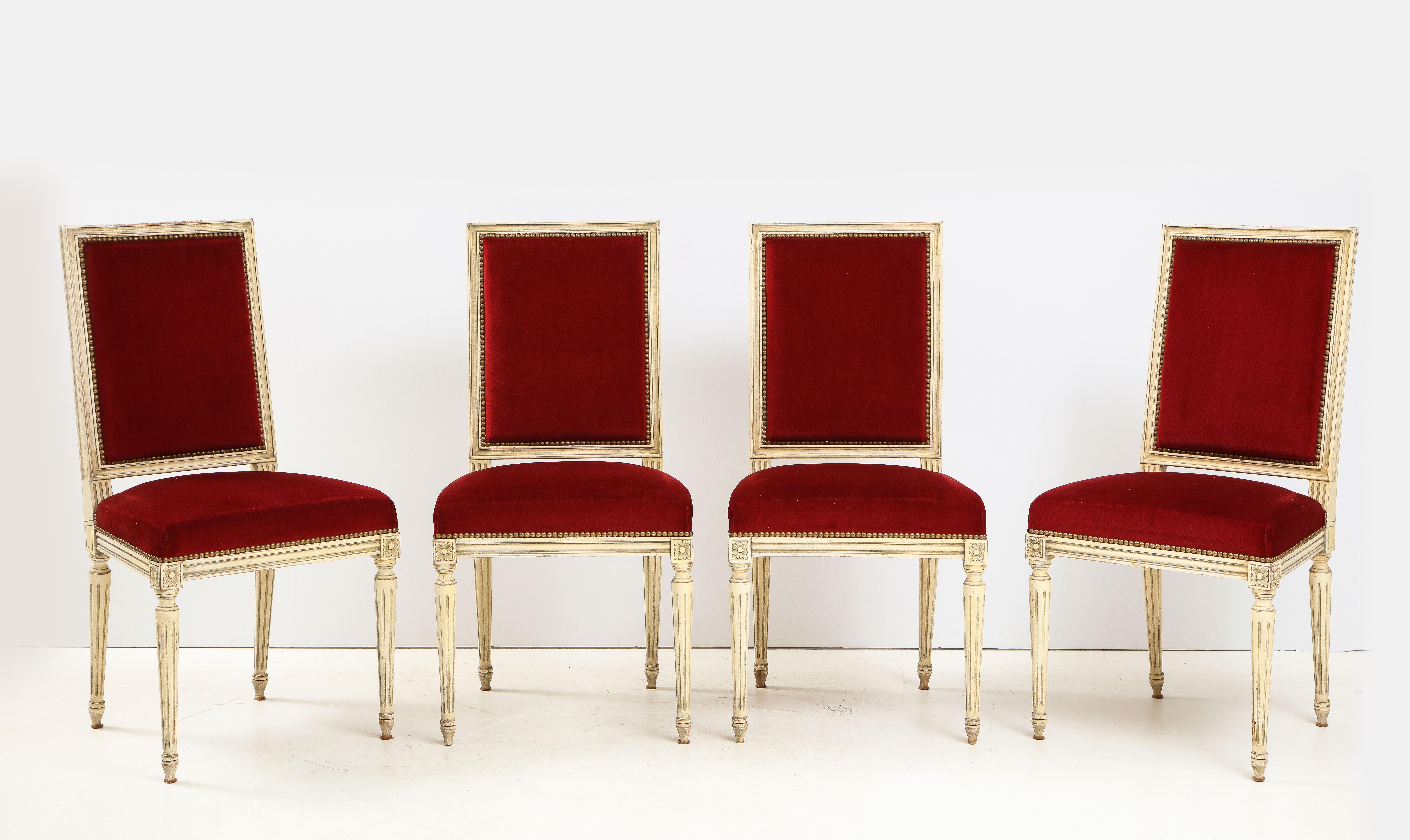 Set of Eight Louis XVI Style Dining Chairs 5