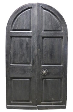 Set of English Oak Exterior Arched Doors