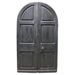 Set of English Oak Exterior Arched Doors