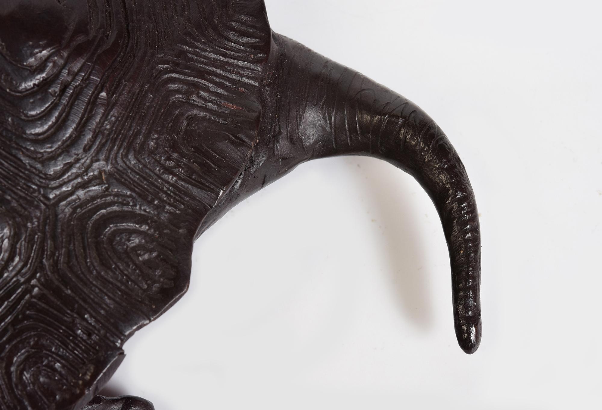 A Set of Finely Cast Asian Bronze Triple Tortoises Animal Statues For Sale 2