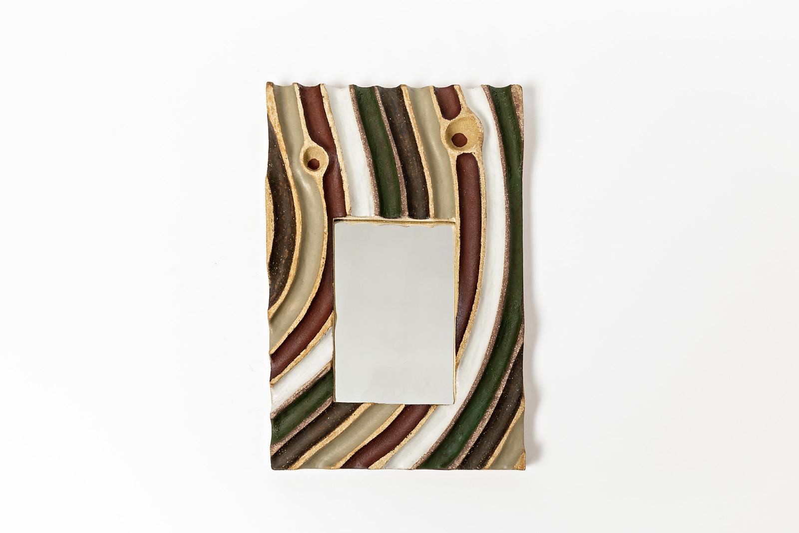 XXIe siècle et contemporain Ensemble de cinq miroirs en céramique par Hervé Taquet, 2019 en vente