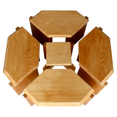 A set of five coffee tables, France 70s