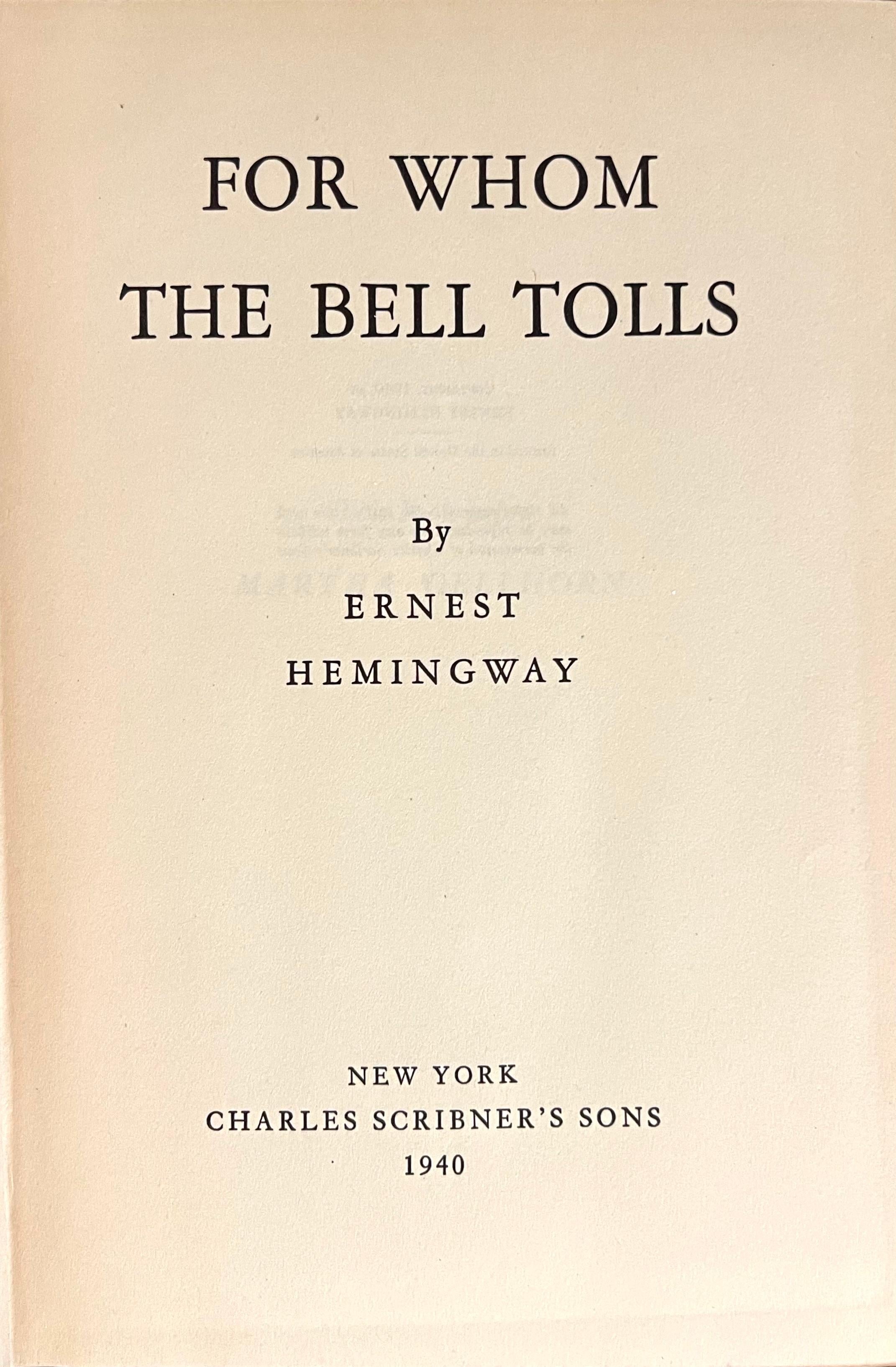 Américain Un ensemble de cinq éditions originales d'Ernest Hemingway en vente