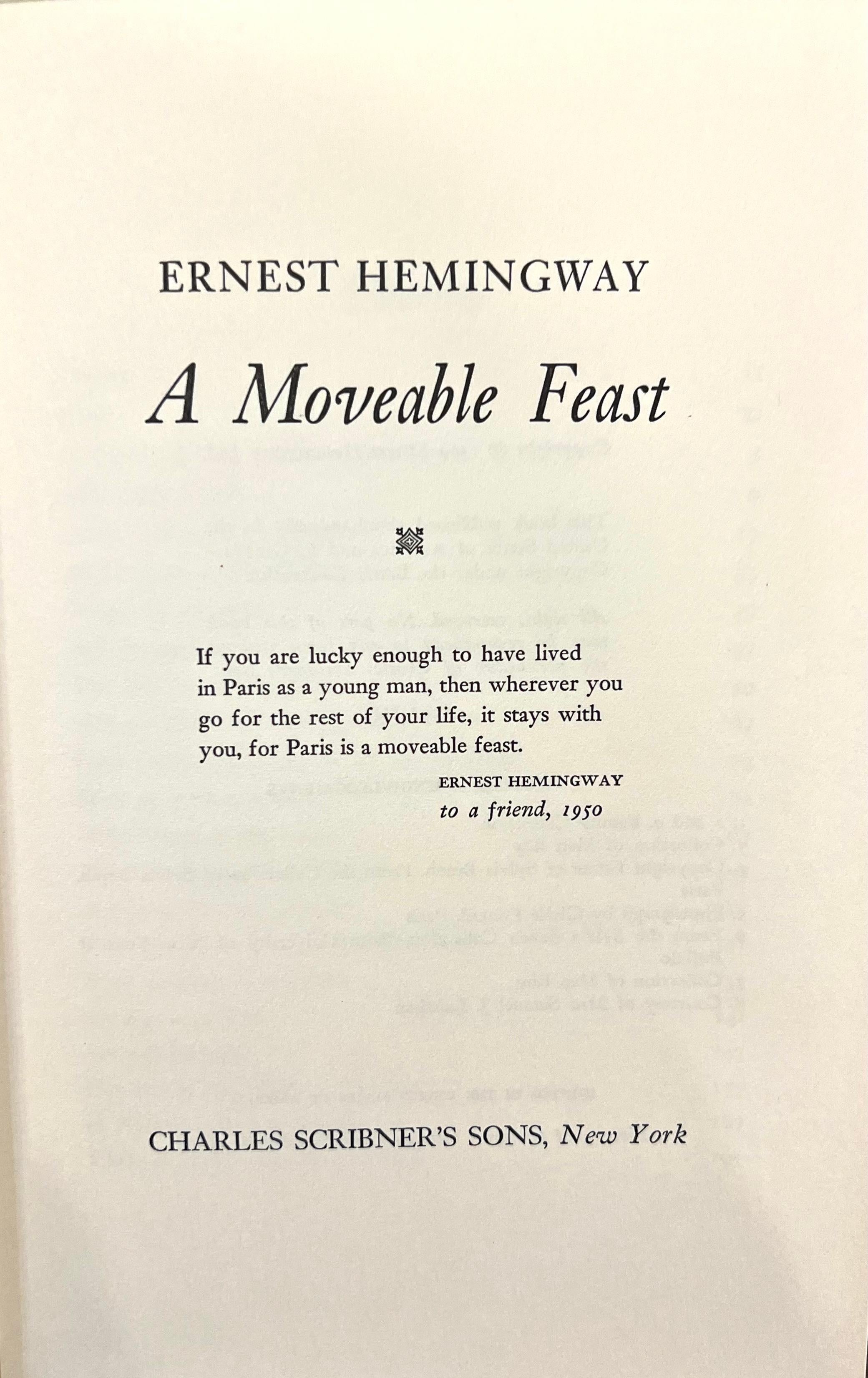 Un ensemble de cinq éditions originales d'Ernest Hemingway Bon état - En vente à San Francisco, CA