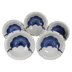 Set of Five Japanese Porcelain Hirado Bowls, 19th Century