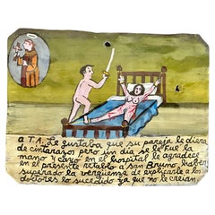 A Set of Five Mexican Ex-Votos / Retablos) Attributed to Alfredo Vilchis