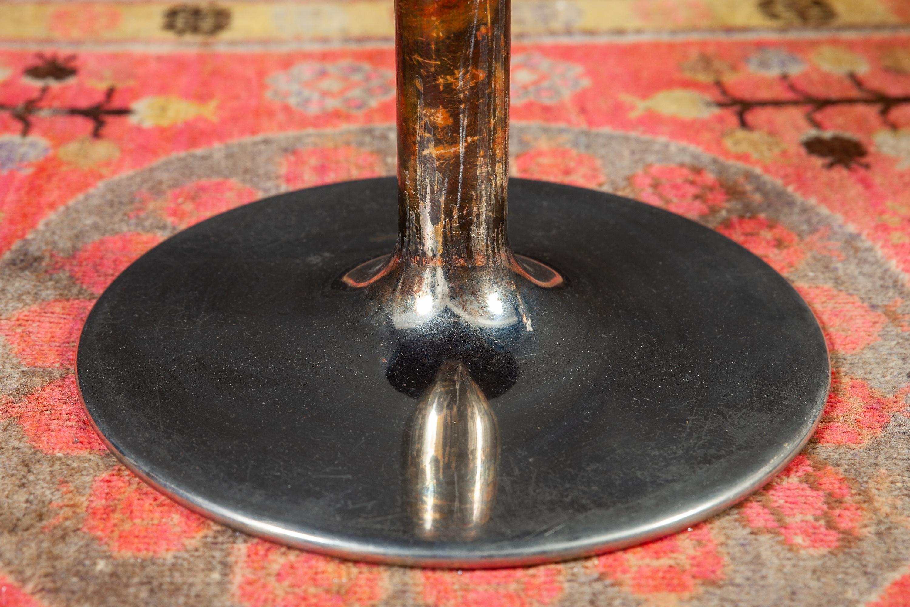 Midcentury Chromed and Brass Johansson Design Stools  In Good Condition For Sale In Rome, IT