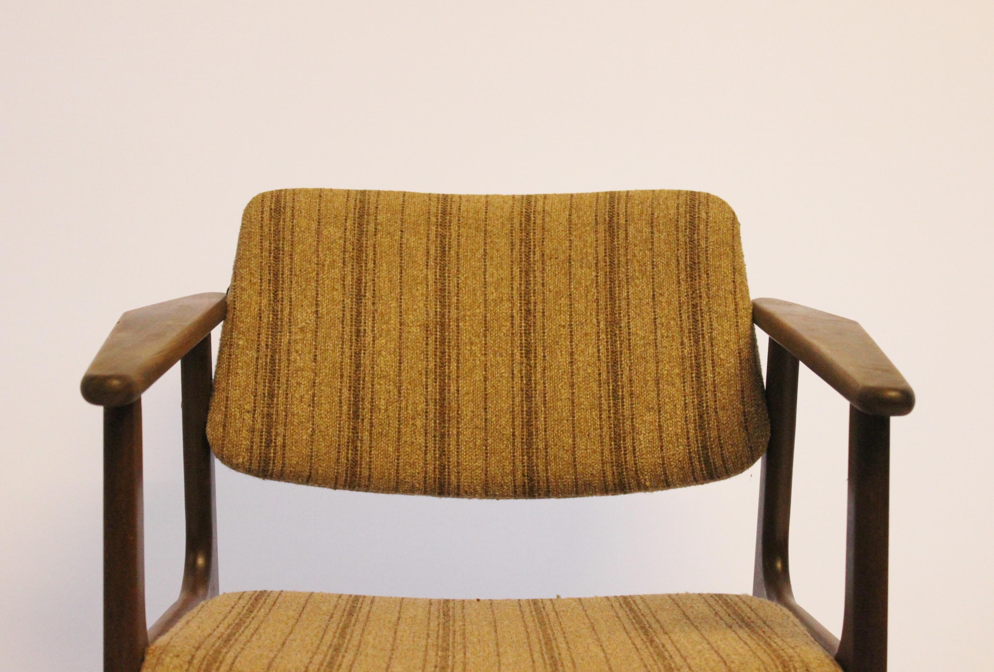 Mid-20th Century Set of Four Armchairs in Teak by Erik Buch, 1960s For Sale