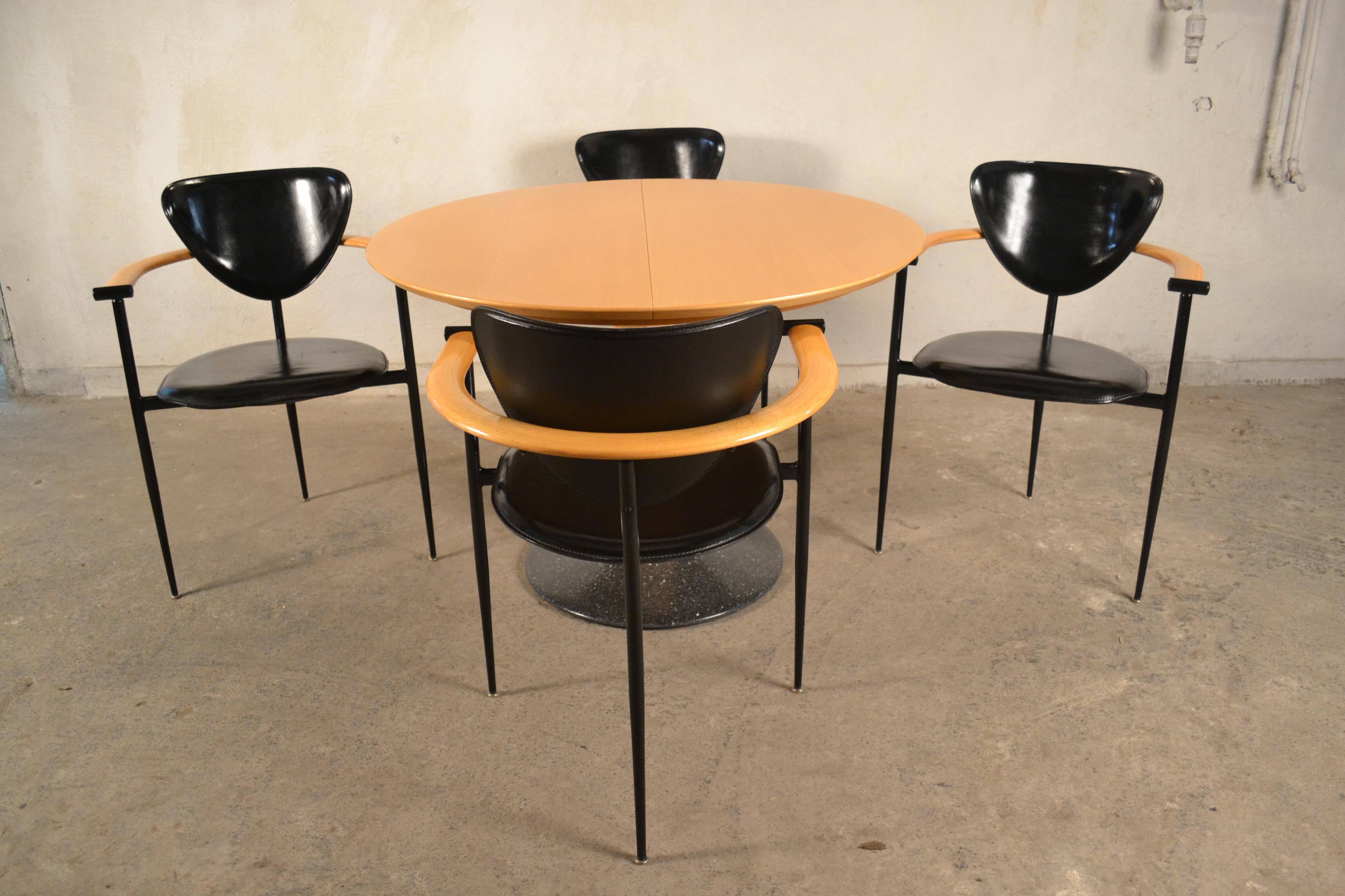 Set of Four Arrben Marilyn Chairs, Italy, 1980s 5