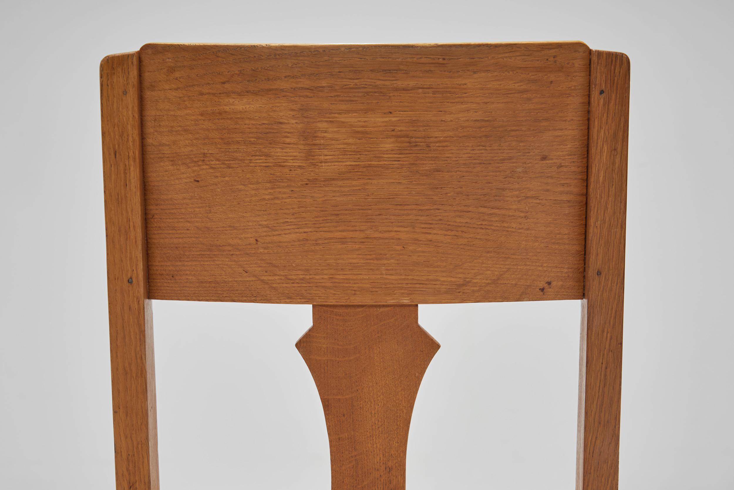 A Set of Four Art Deco Dining Chairs, Europe Early 20th century 4