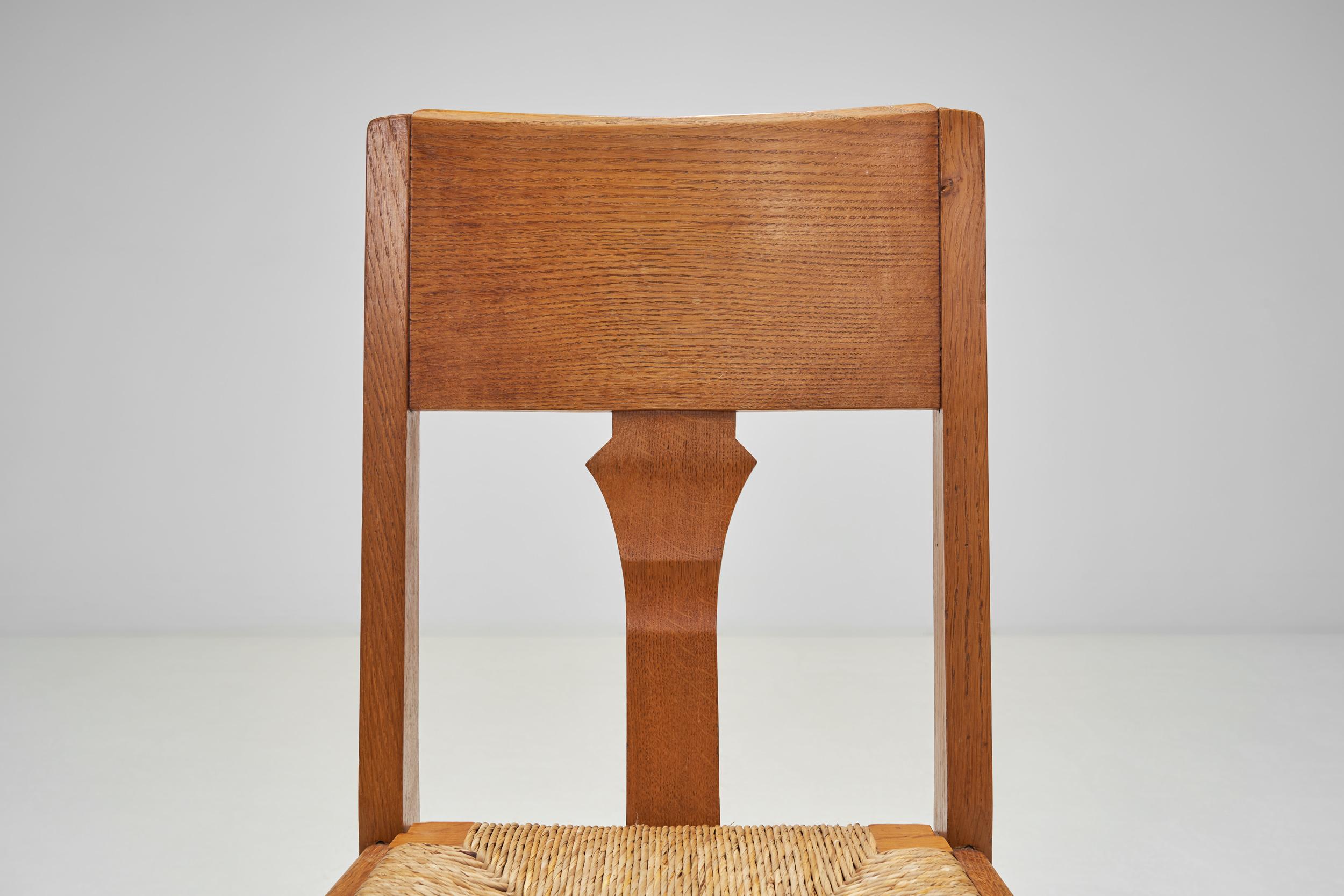 A Set of Four Art Deco Dining Chairs, Europe Early 20th century 2