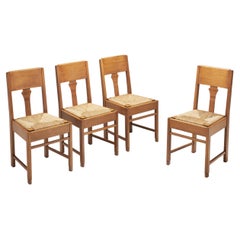 A Set of Four Art Deco Dining Chairs, Europe Early 20th century