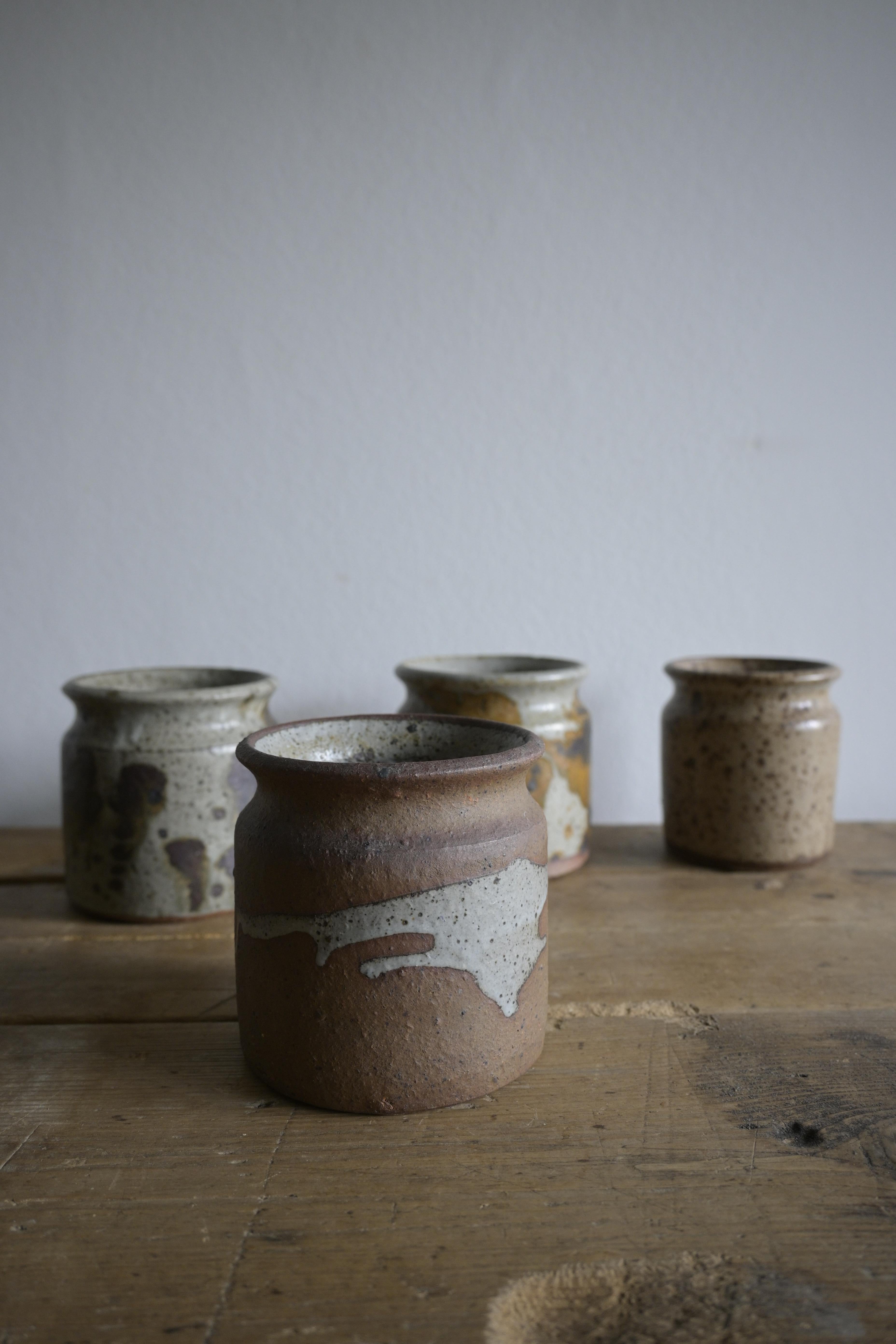 Un ensemble de quatre vases en céramique brutaliste de Rolf Palm, Suède, vers 1970 en vente 3