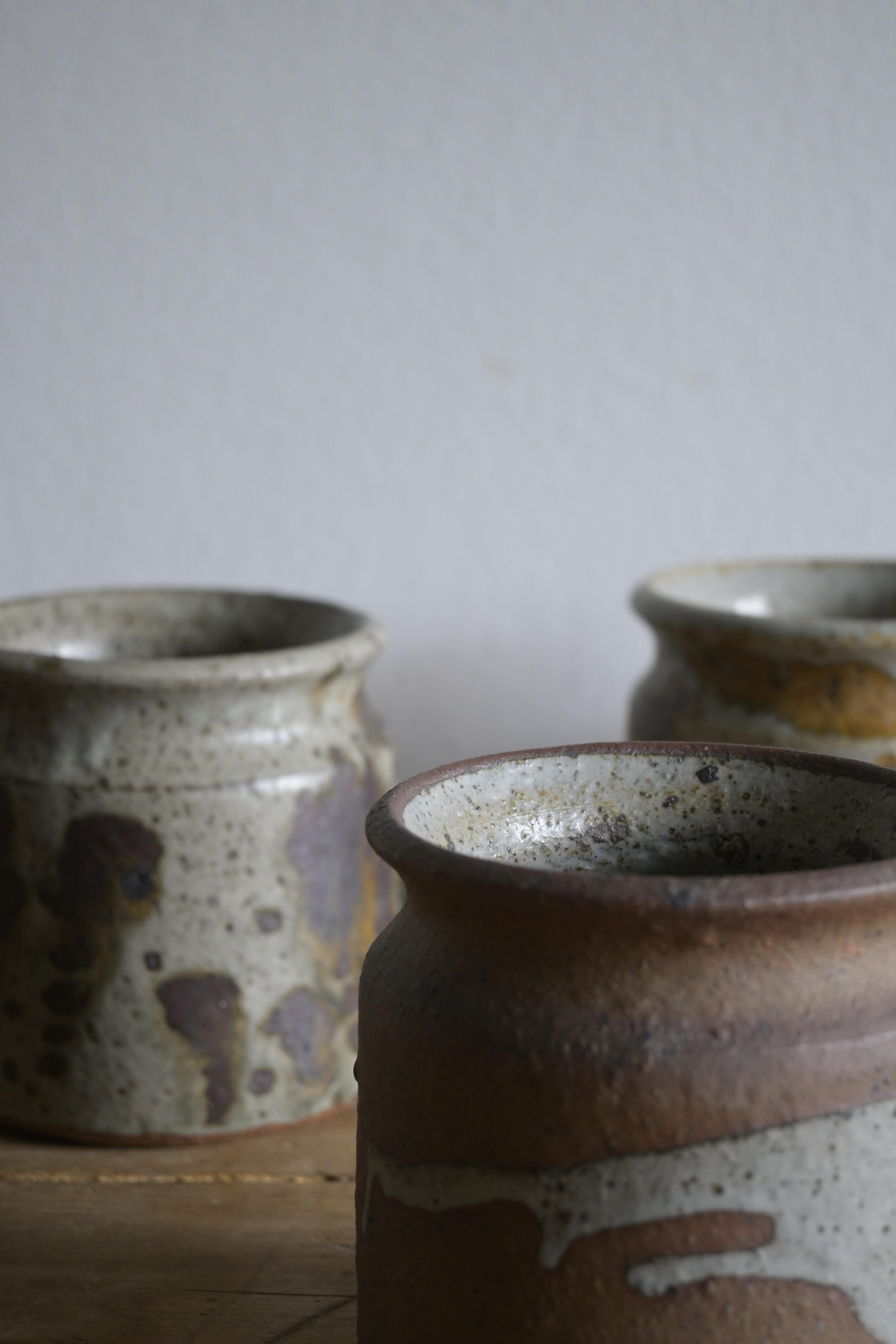 Un ensemble de quatre vases en céramique brutaliste de Rolf Palm, Suède, vers 1970 en vente 1
