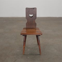 Conjunto de cuatro sillas de comedor brutalistas de estilo Torck