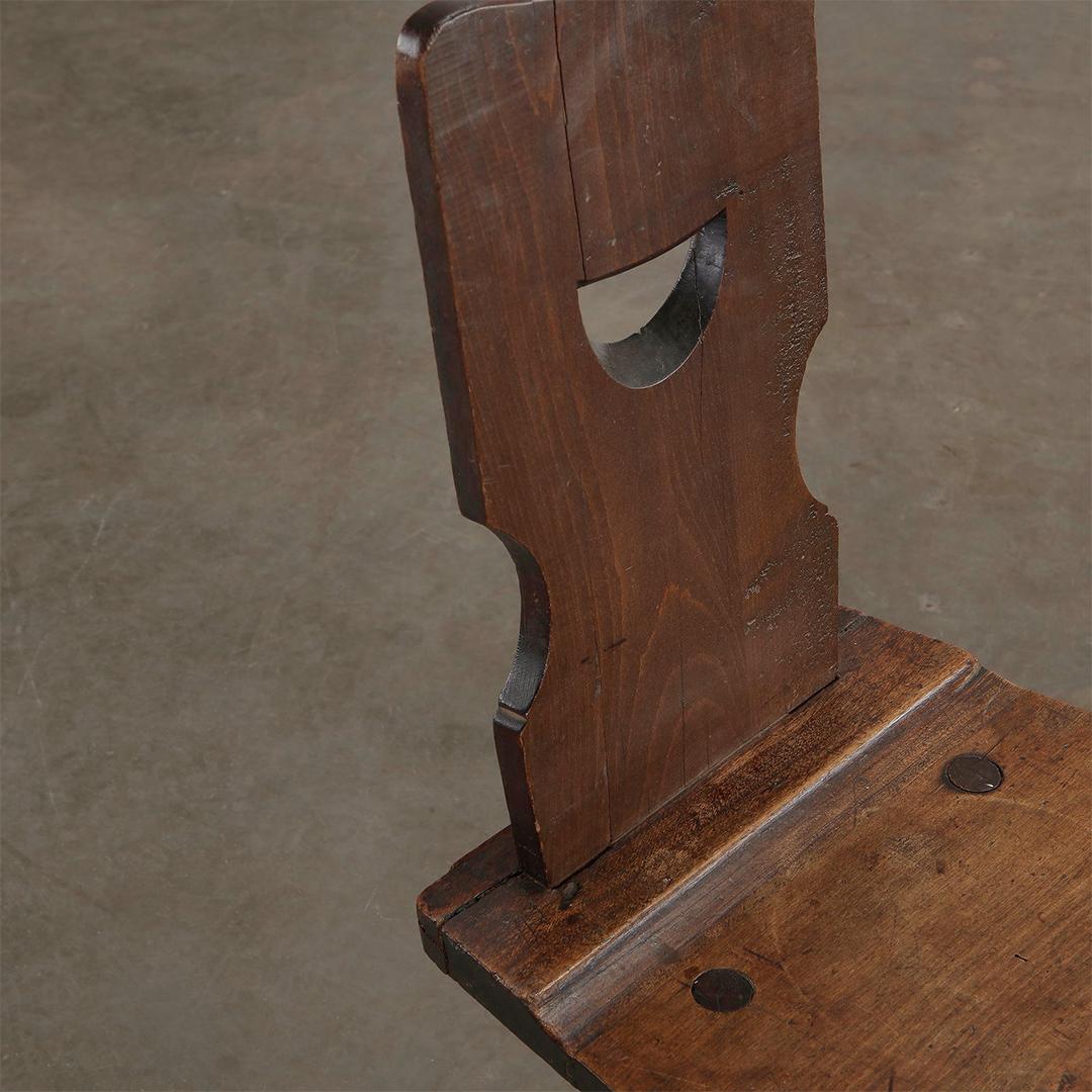 Brutalismo Un set di quattro sedie da pranzo brutaliste nello stile di Torck in vendita