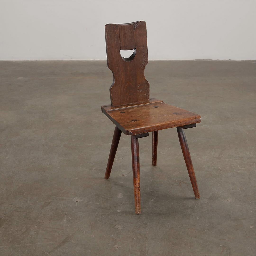 Un set di quattro sedie da pranzo brutaliste nello stile di Torck In condizioni buone in vendita a Dallas, TX