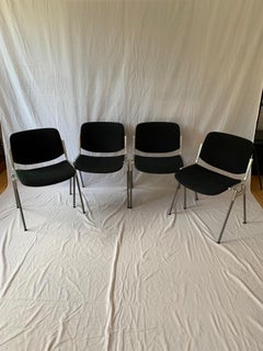 A set of four Castelli DSC 106 chairs, designed by Giancarlo Piretti, Italy, 199