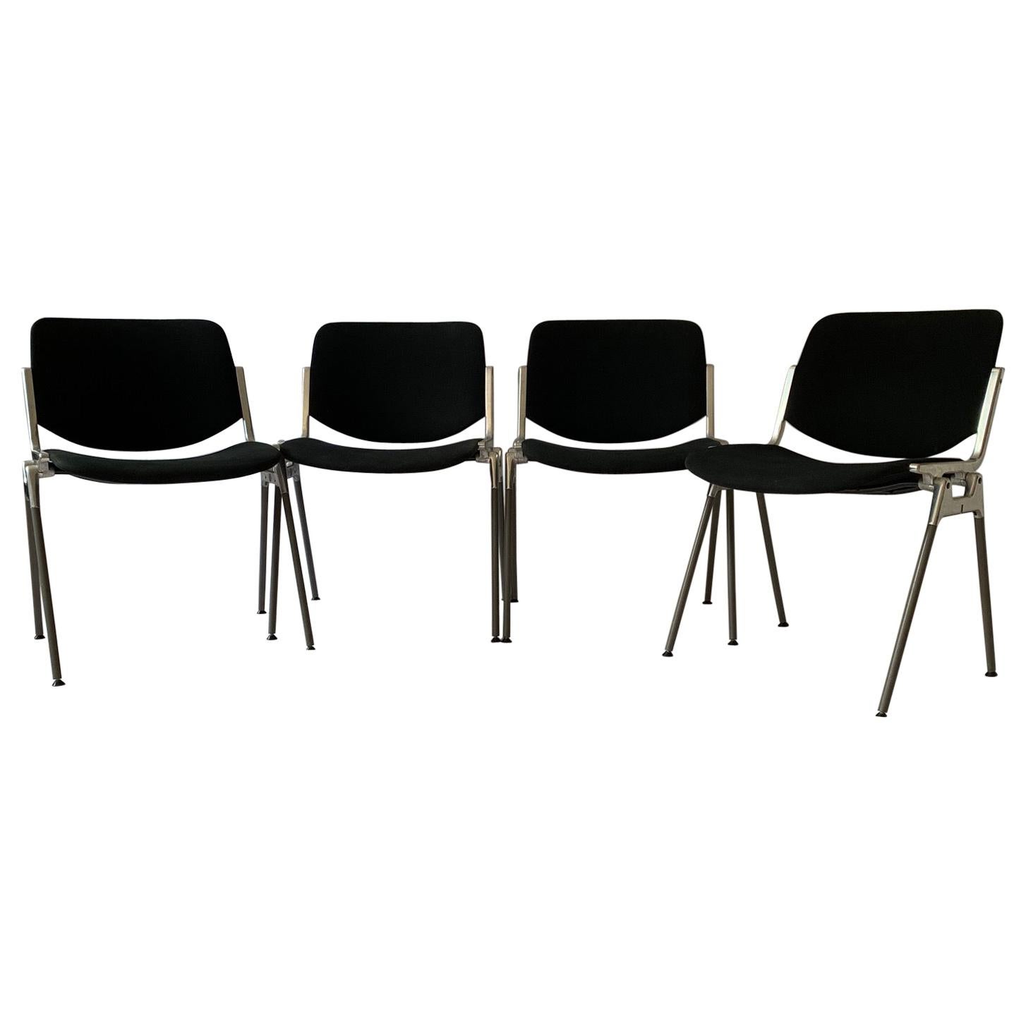 A set of four Castelli DSC 106 chairs, designed by Giancarlo Piretti, Italy, 199 For Sale