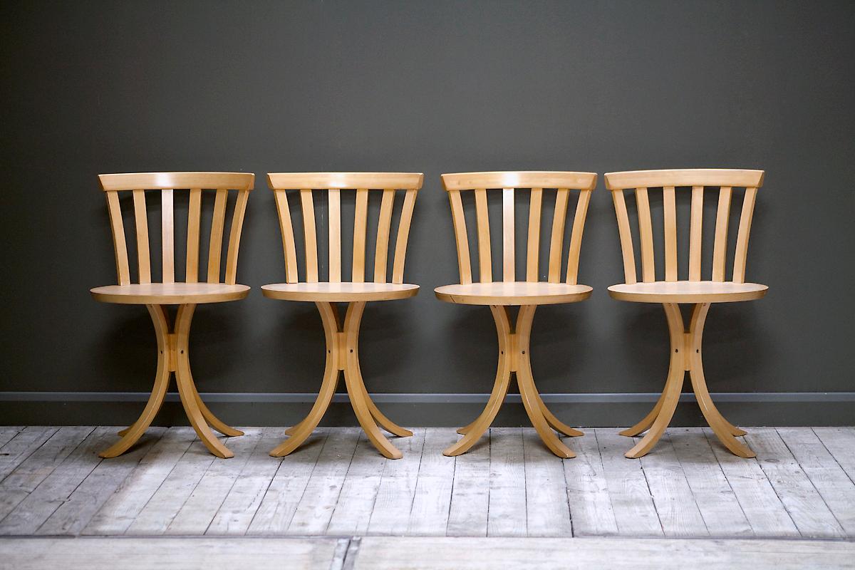 Scandinave moderne Un ensemble de quatre chaises d'Edsbyverken, années 1960 en vente