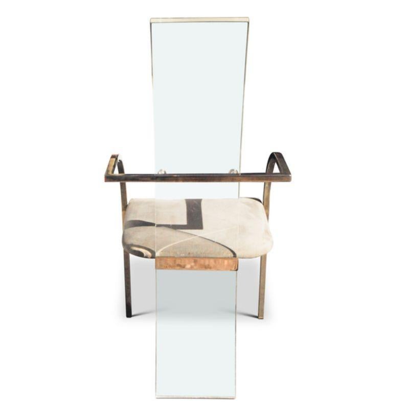 Mid-Century moderno Sedie da pranzo in lucite Charles Hollis Jones degli anni '70 Set di quattro sedie. in vendita