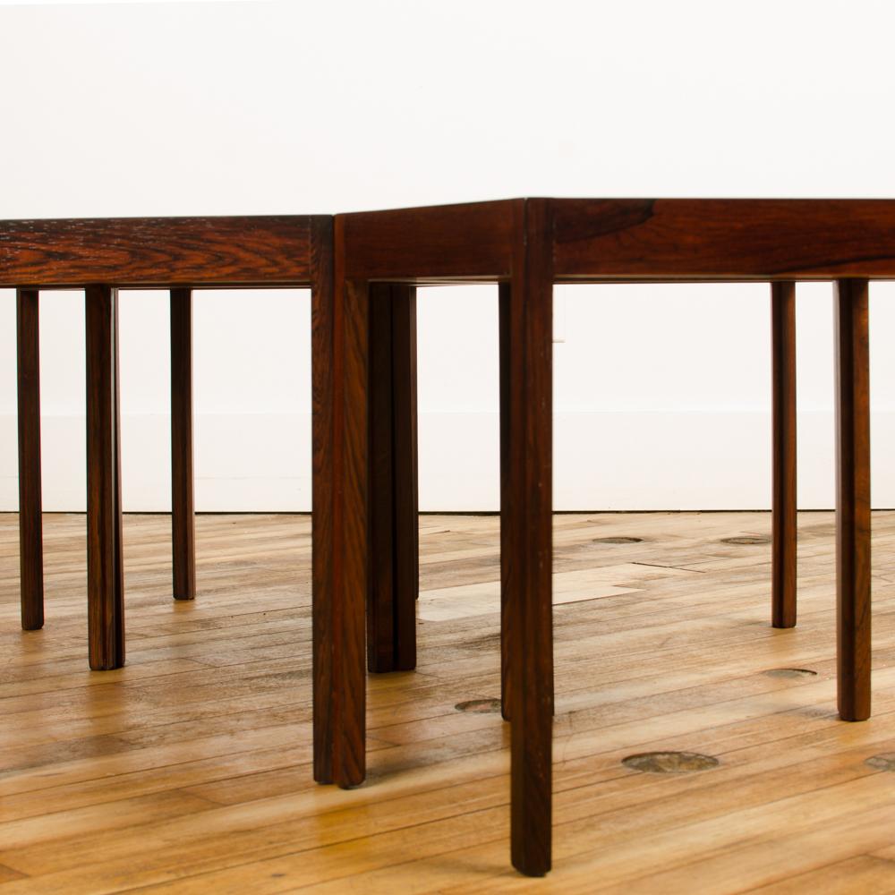 Mid-Century Modern Set of Four Danish Side Tables Designed by Hans C.Andersen, circa 1960