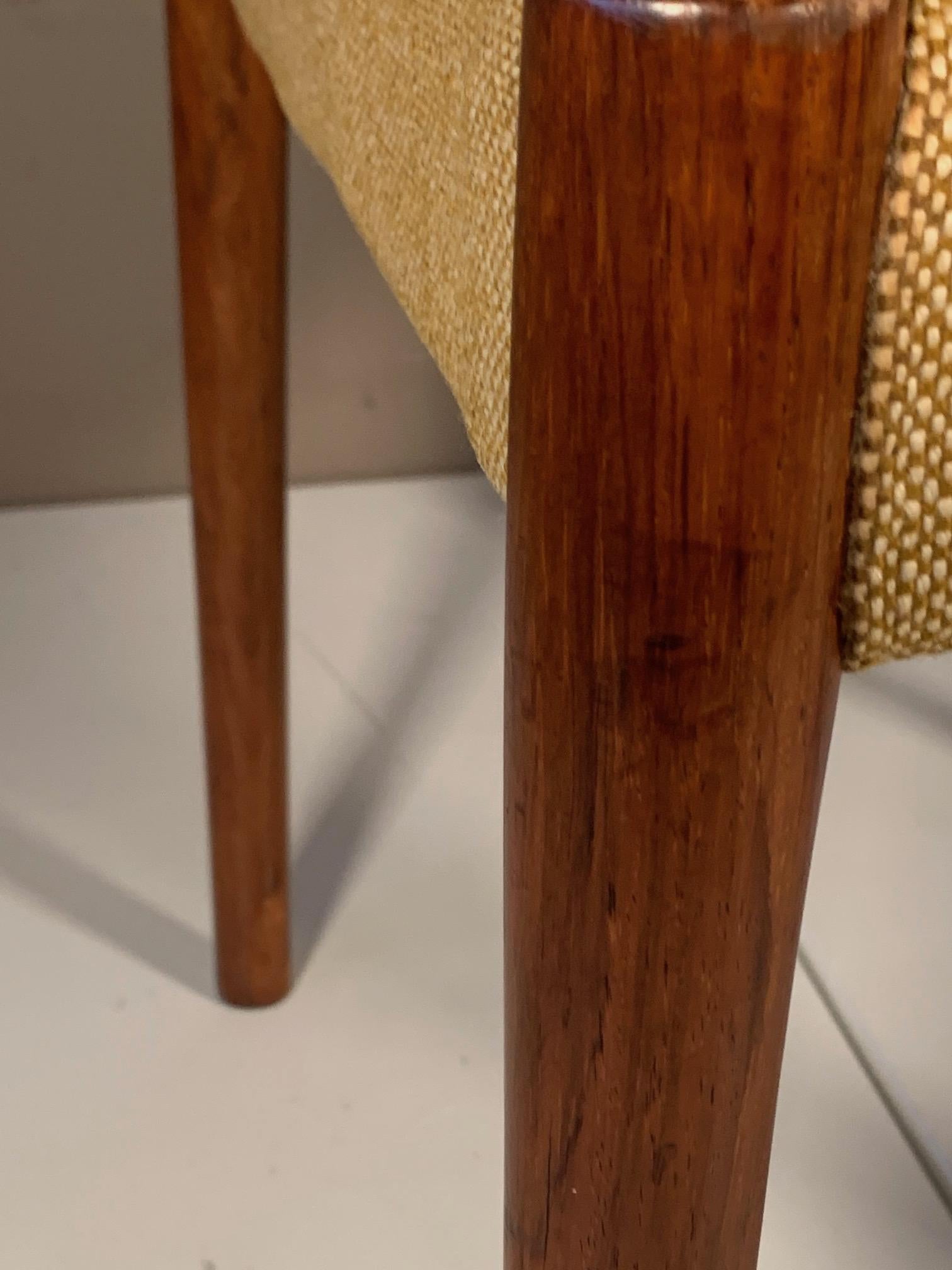 Set of Four Dining Chairs by Kai Kristiansen in Brazilian Rosewood For Sale 3