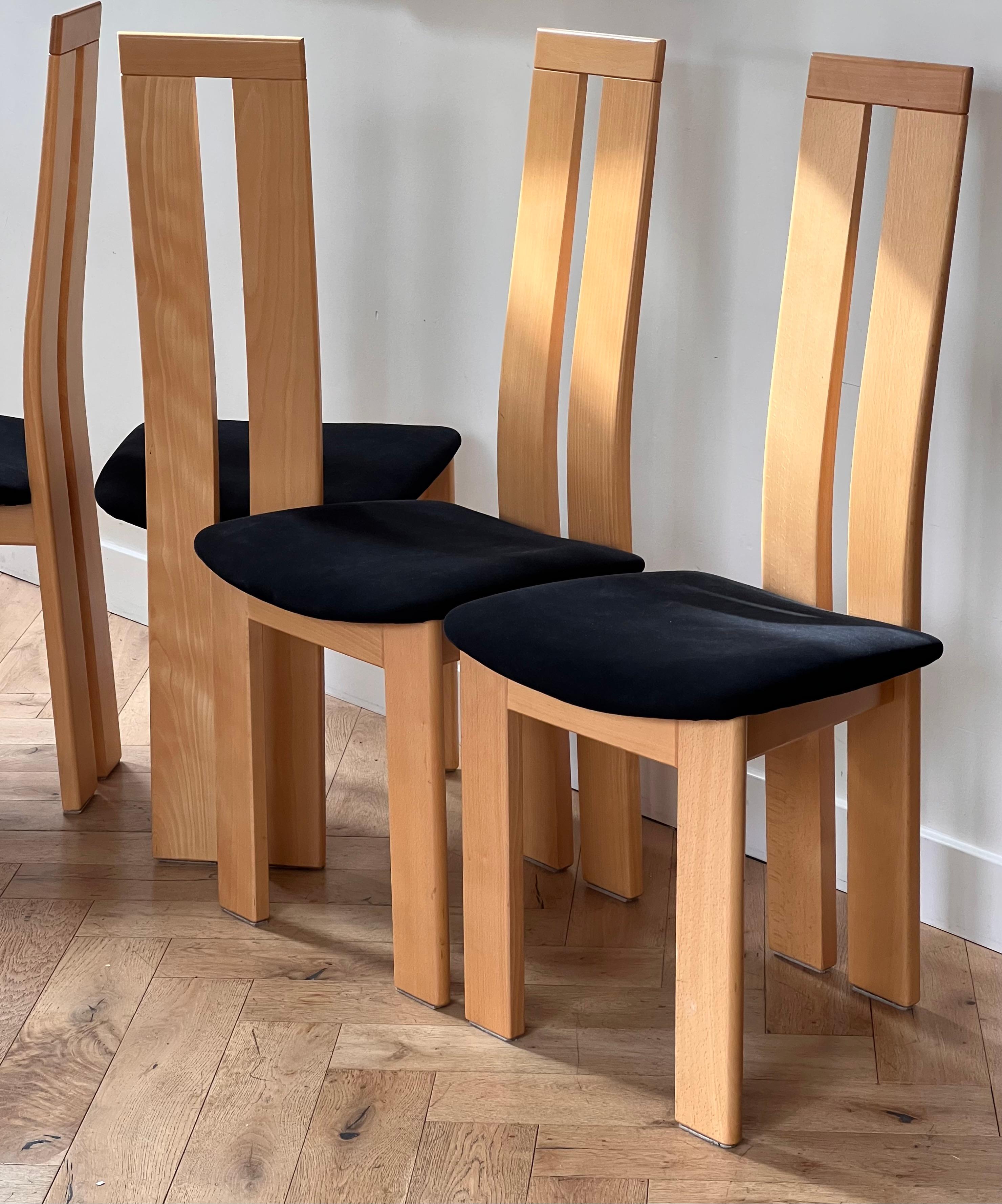 A set of four dining chairs by Pietro Costantini, Italy late 20th century 5