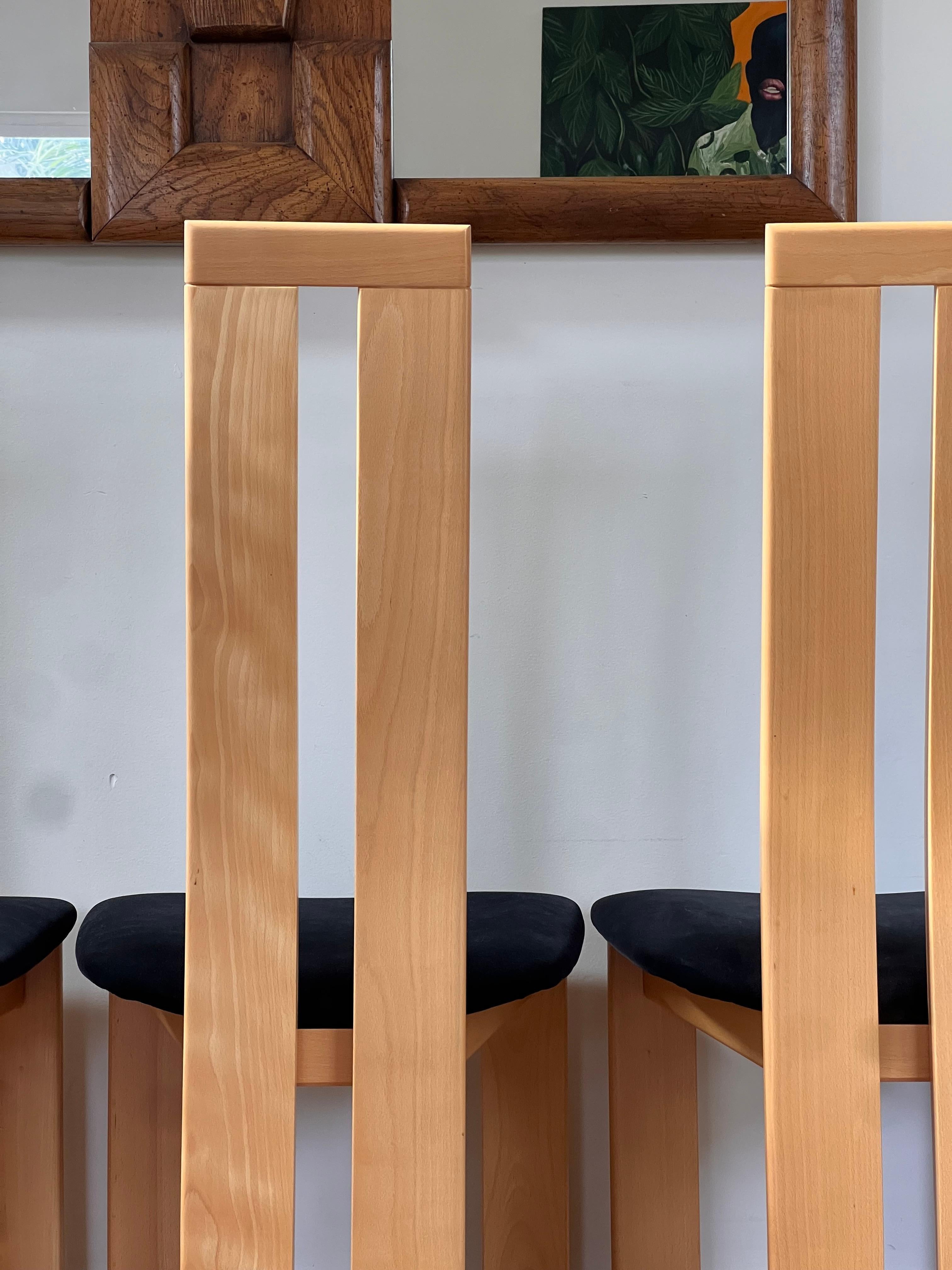 A set of four dining chairs by Pietro Costantini, Italy late 20th century 7
