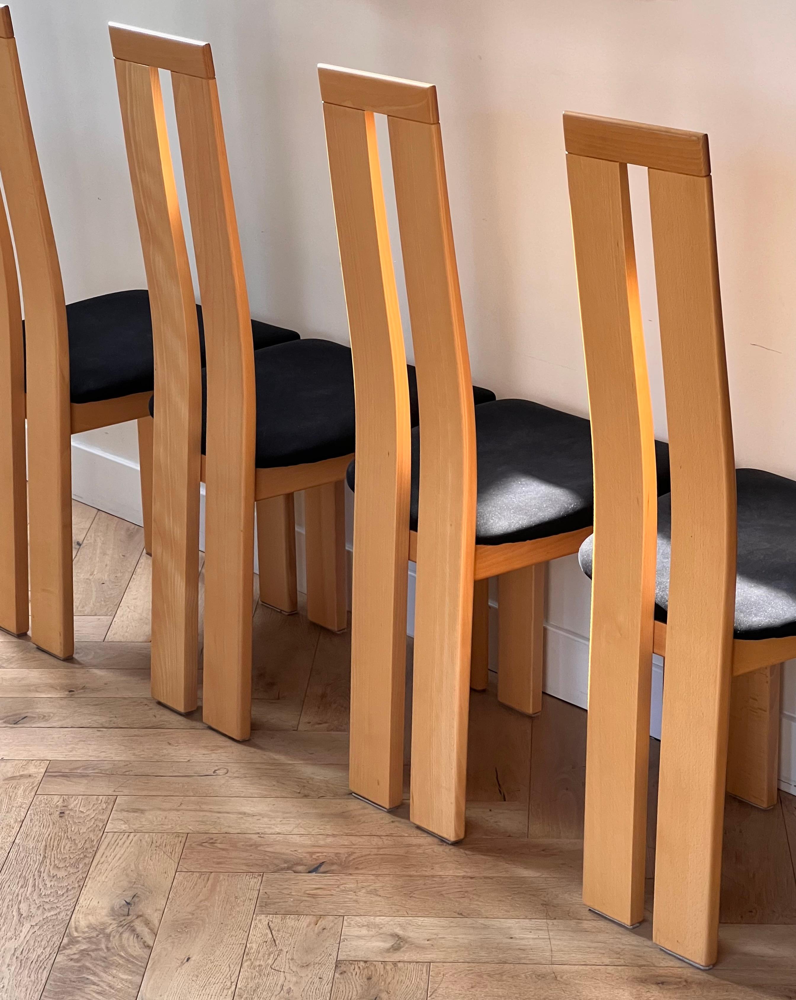 A set of four dining chairs by Pietro Costantini, Italy late 20th century 8