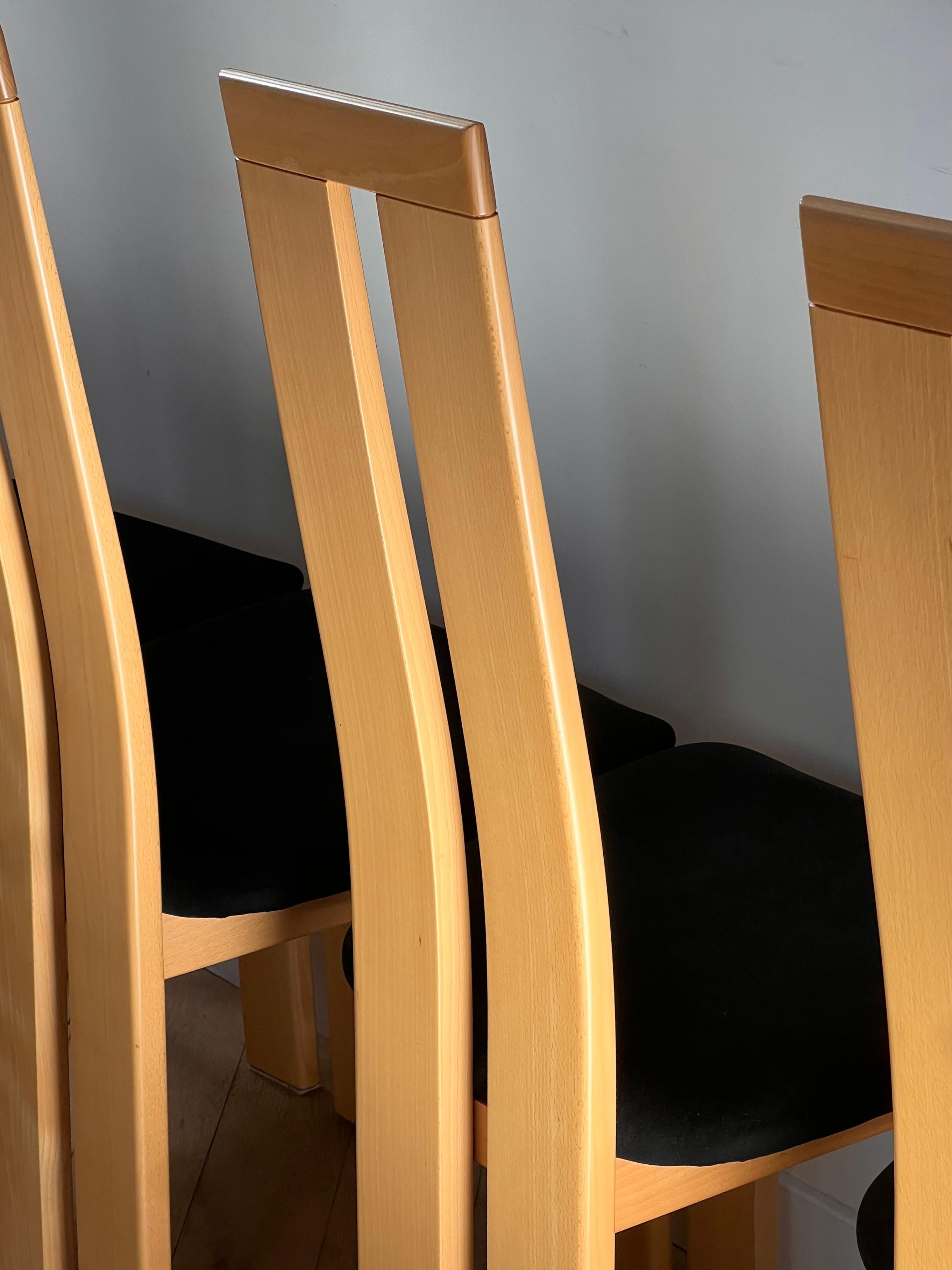 A set of four dining chairs by Pietro Costantini, Italy late 20th century 9