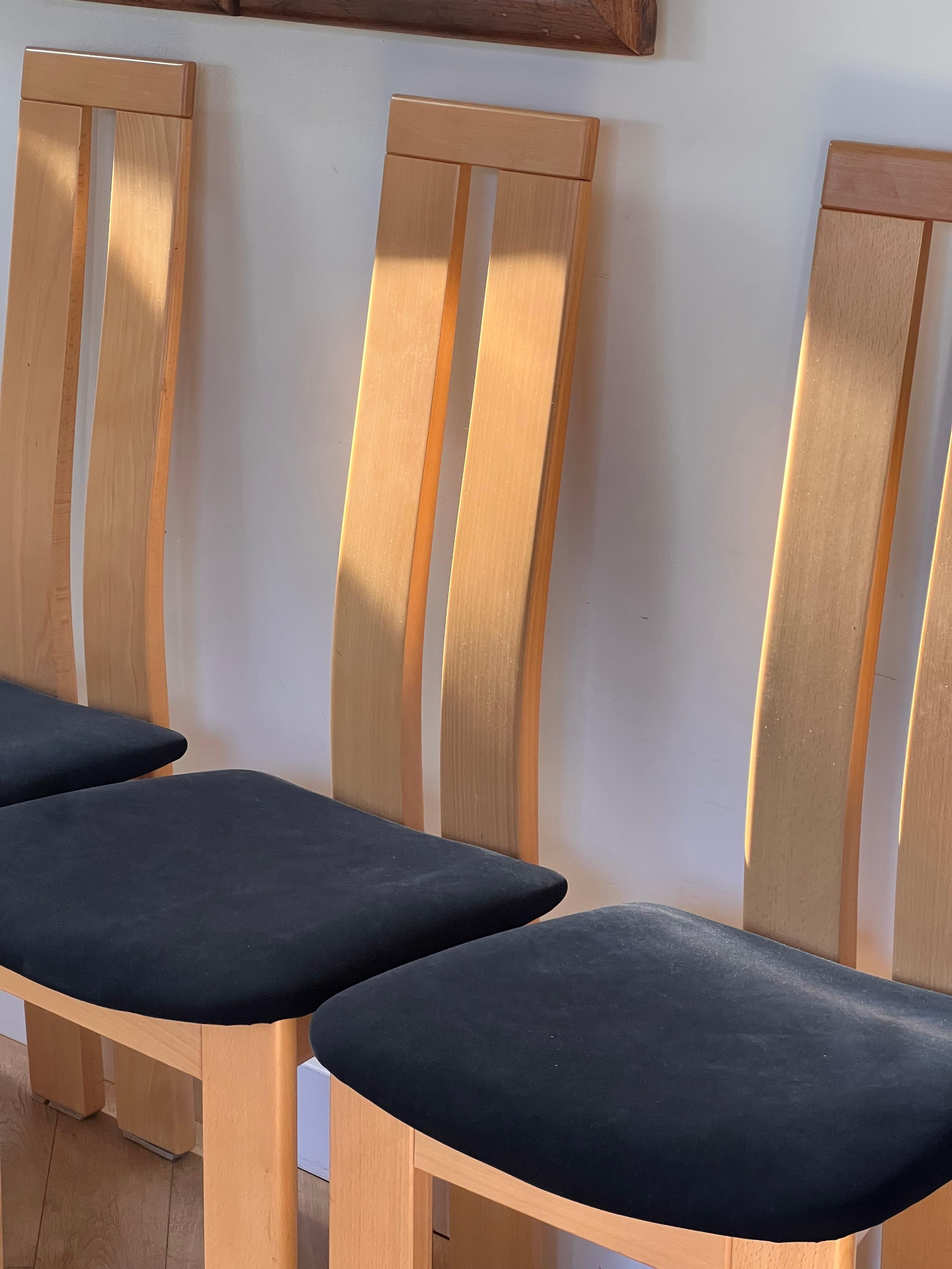 A set of four dining chairs by Pietro Costantini, Italy late 20th century 11