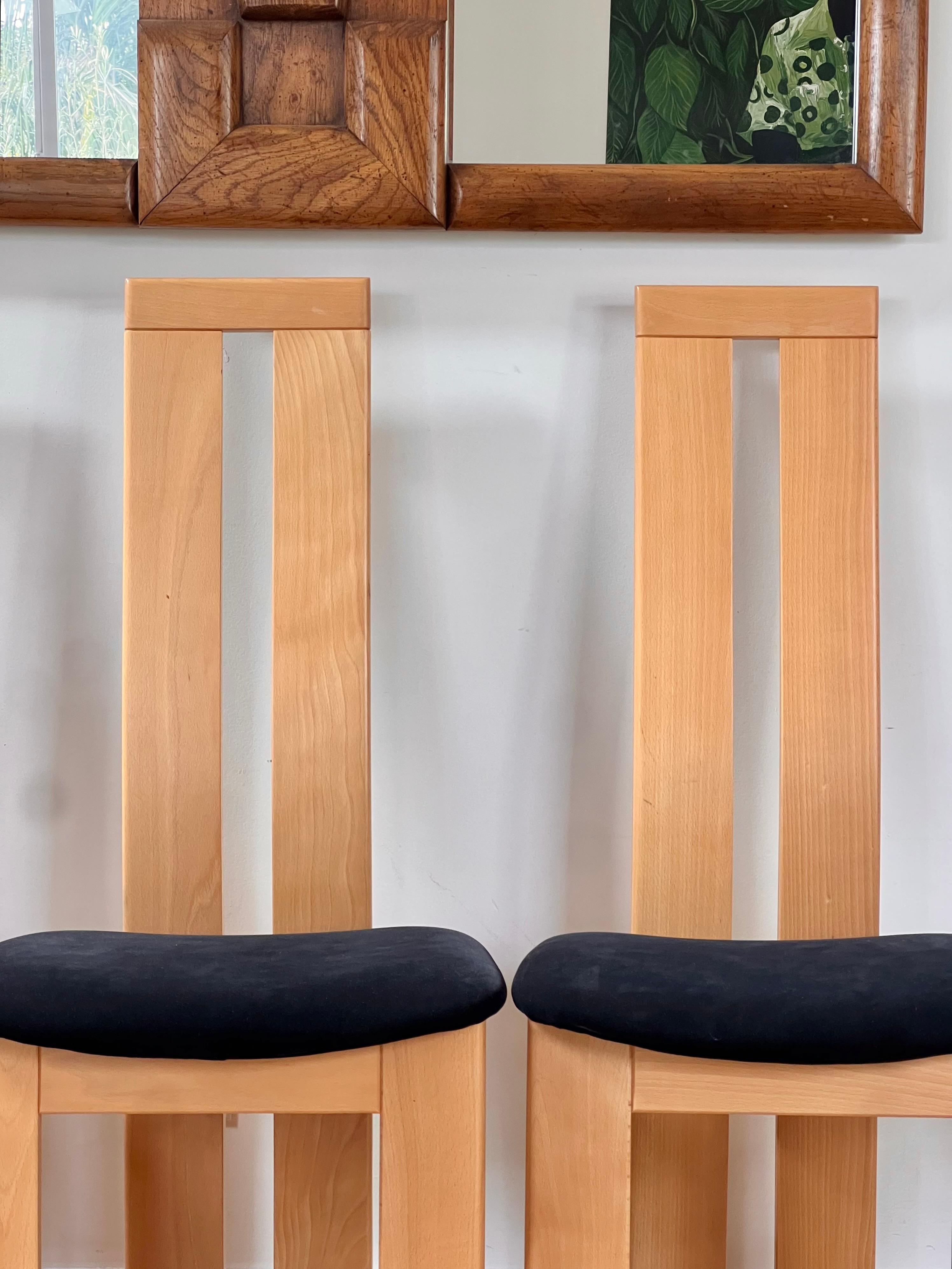 A set of four dining chairs by Pietro Costantini, Italy late 20th century 12