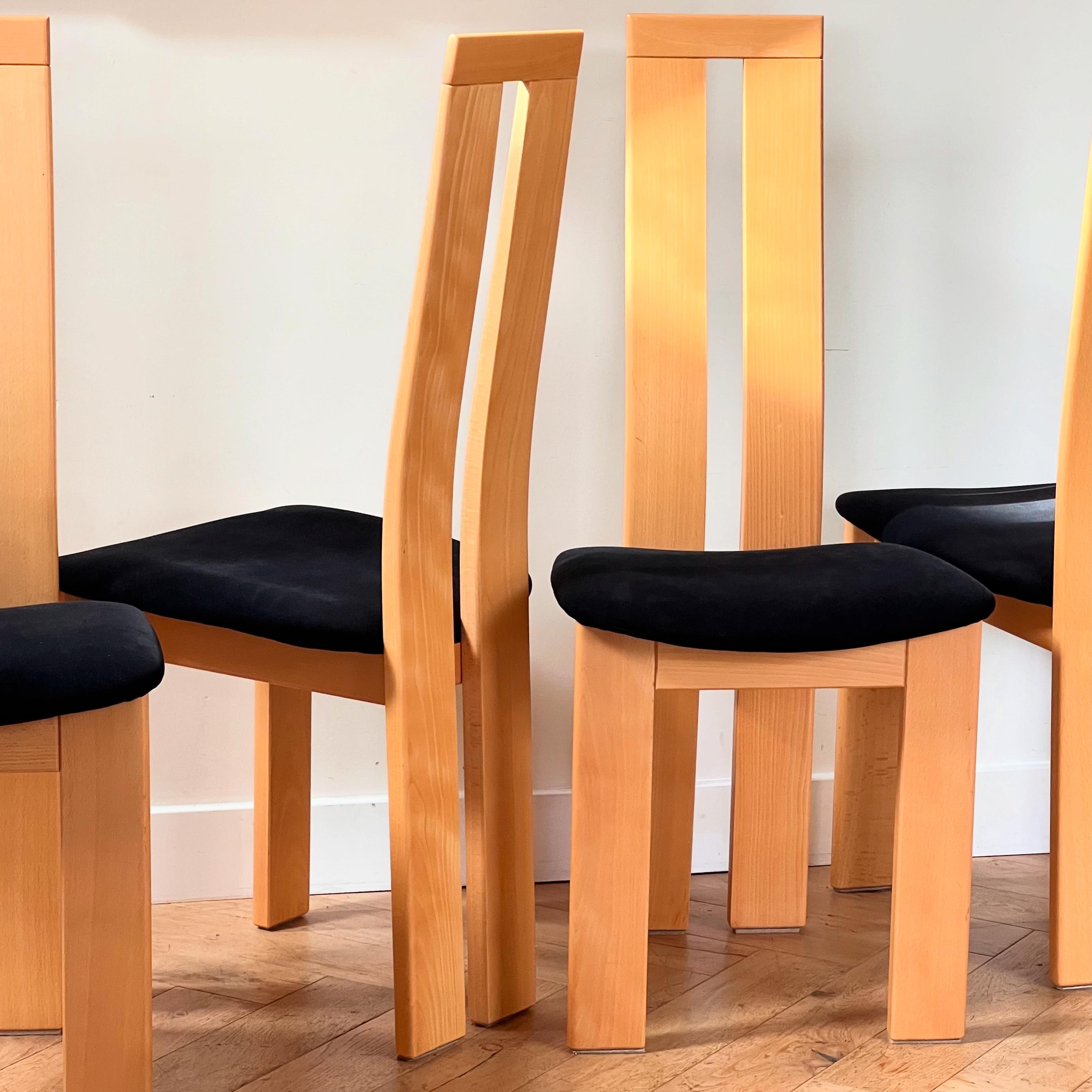 A set of four dining chairs by Pietro Costantini, Italy late 20th century 13