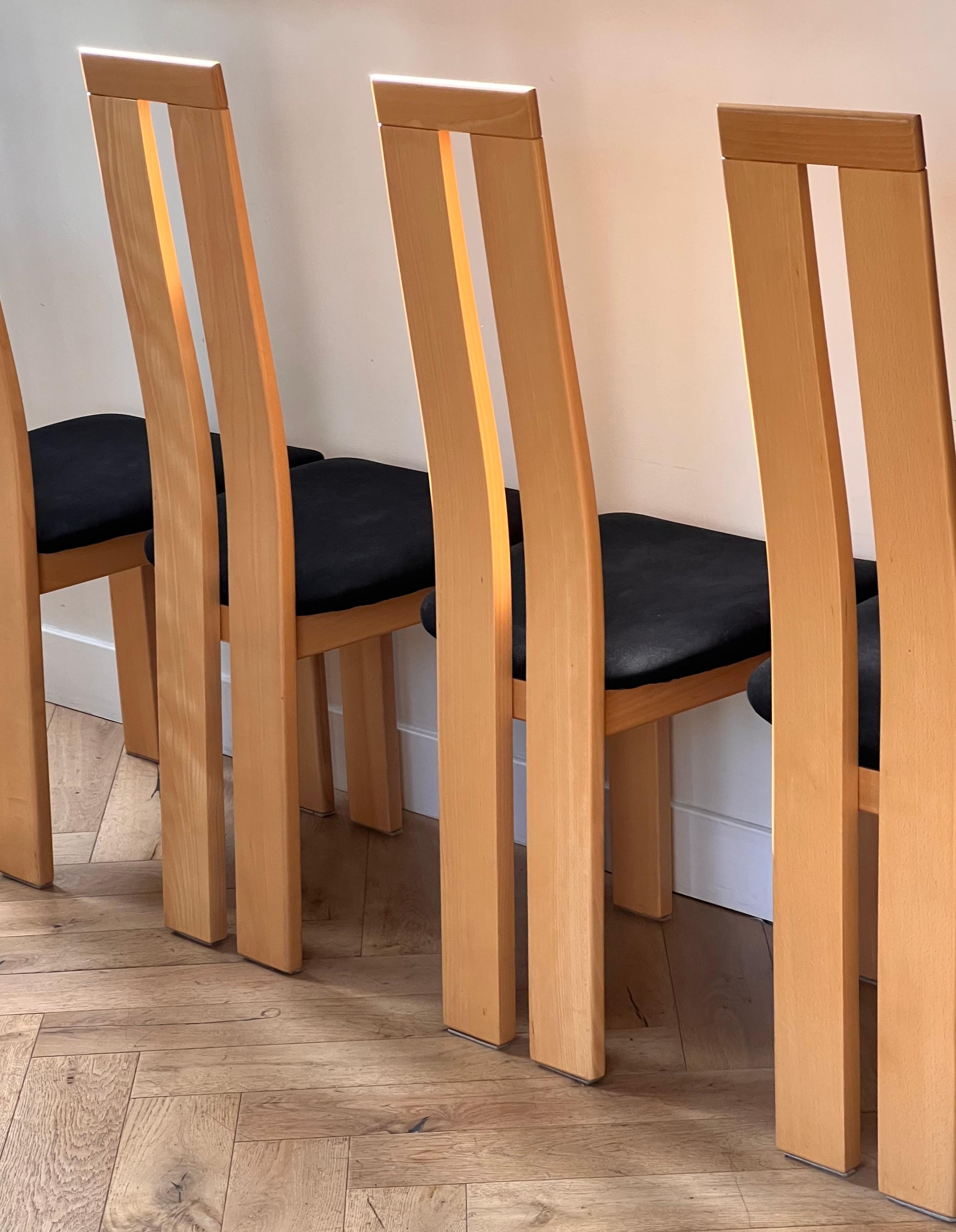 Post-Modern A set of four dining chairs by Pietro Costantini, Italy late 20th century