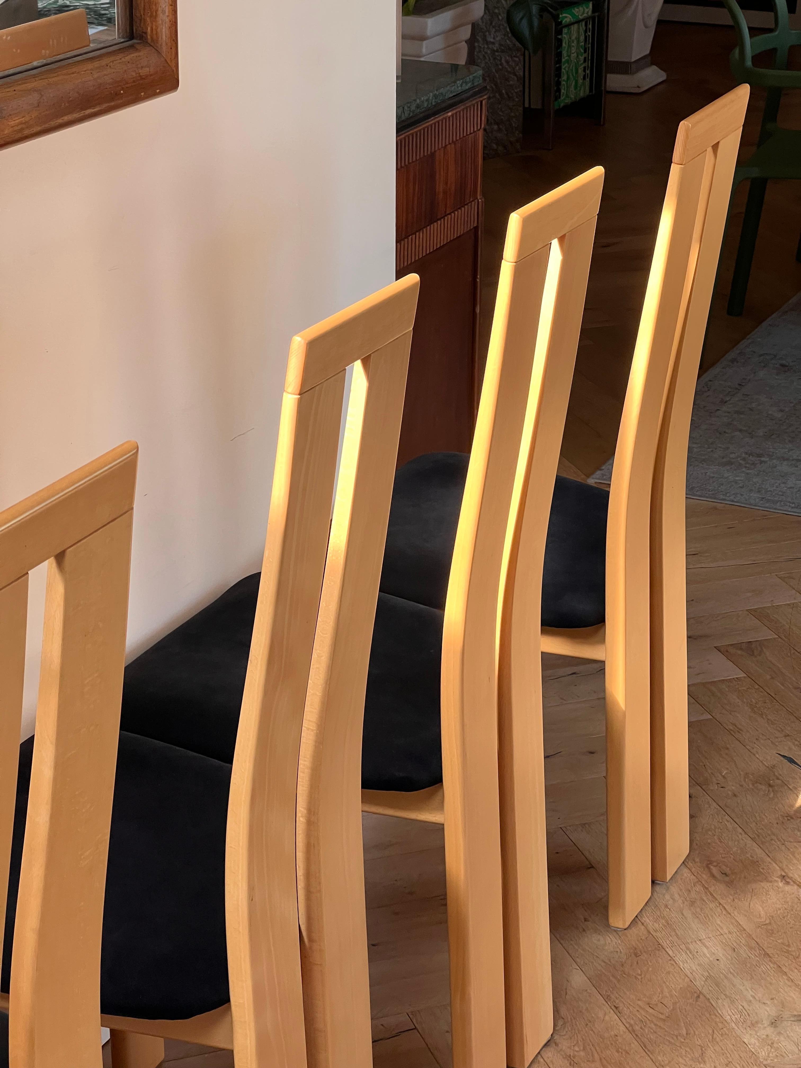A set of four dining chairs by Pietro Costantini, Italy late 20th century 1