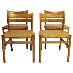 Set of Four Dining Room Chairs in Oak, of Danish Design, 1960s