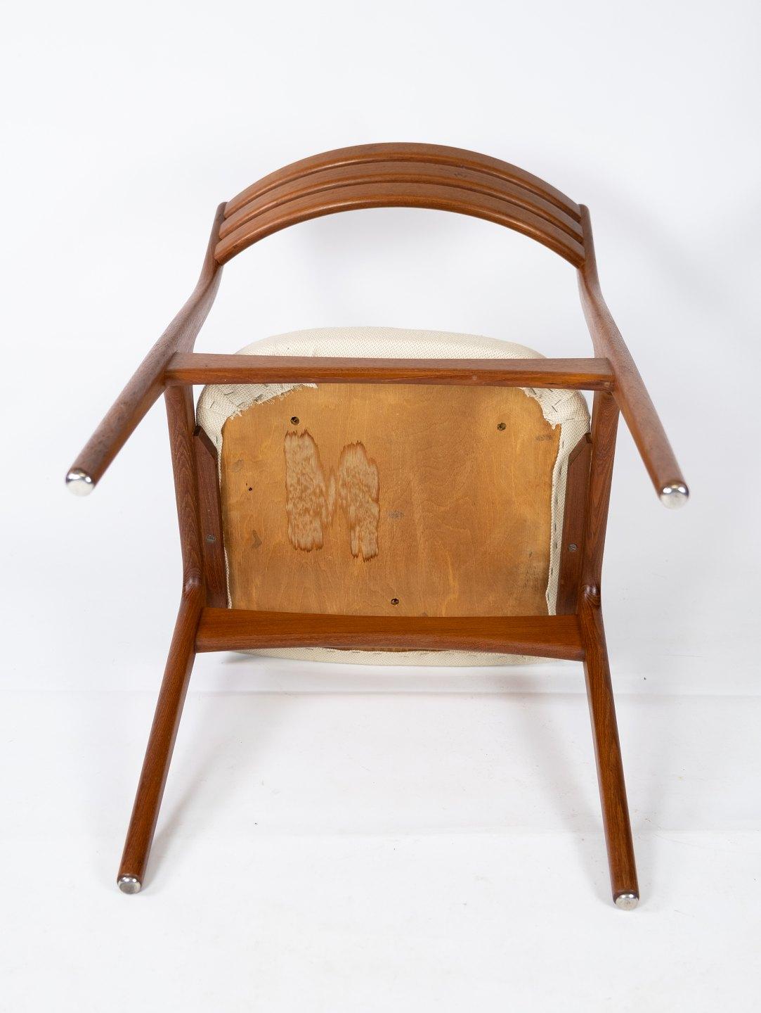 Satz von vier Esszimmerstühlen aus Teakholz im dänischen Design, 1960er Jahre im Angebot 2
