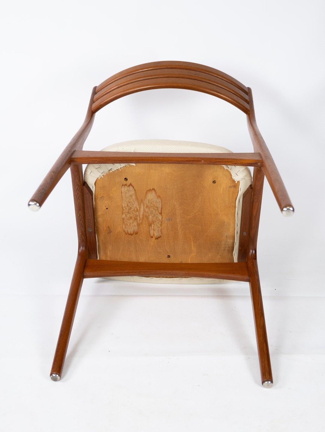 Ensemble de quatre chaises de salle à manger en teck, design danois des années 1960 en vente 2