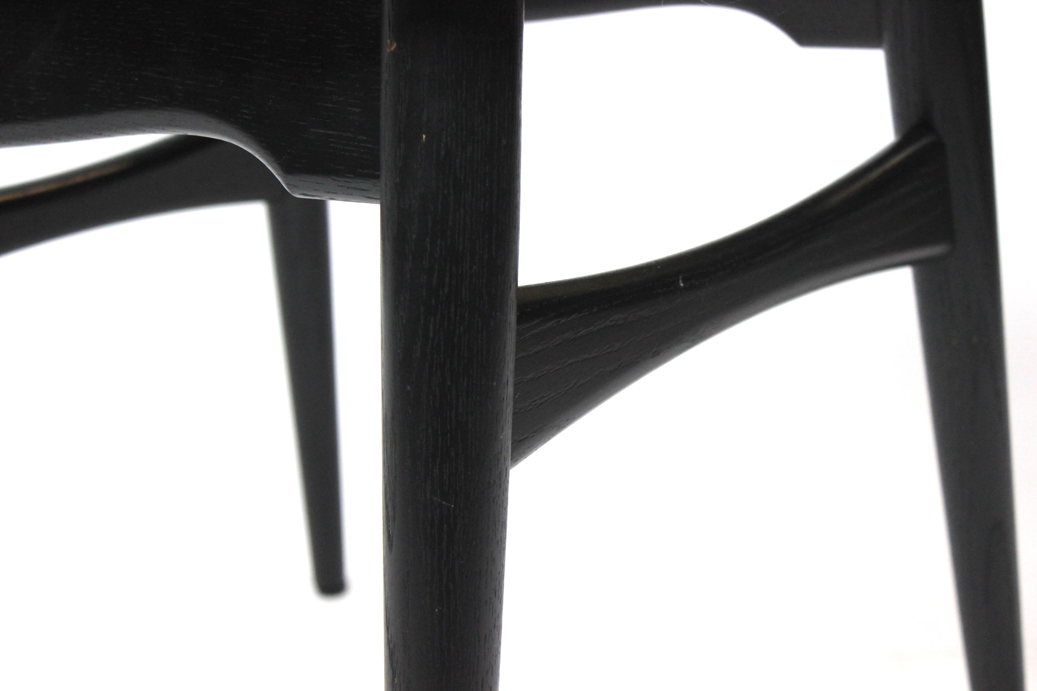 Mid-20th Century Set of Four Dining Room Chairs, Model CH33T, by Hans J. Wegner, 2012