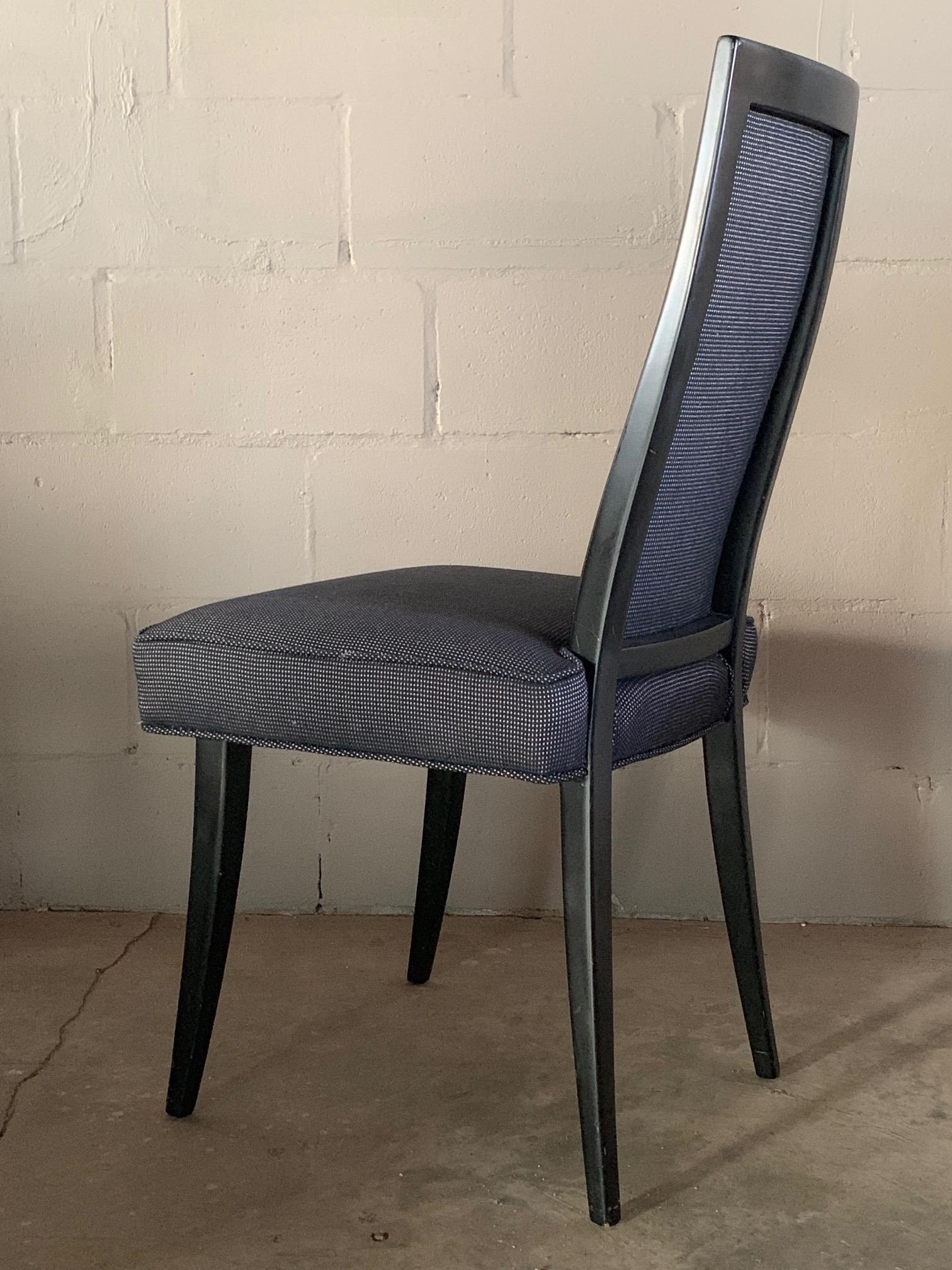 Set of Four Elegant Dining Chairs by Harvey Probber For Sale 1