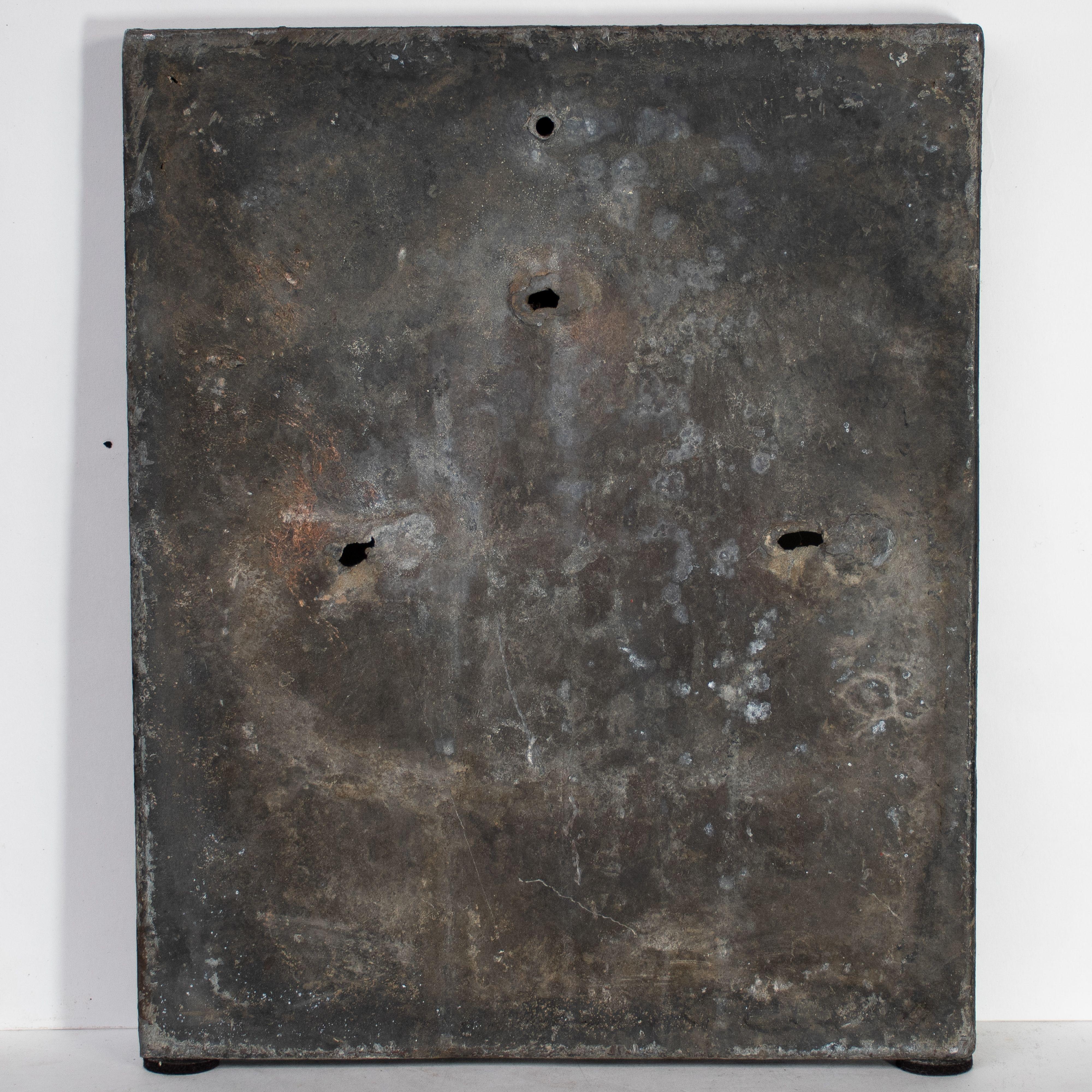 A set of four English lead Parish Boundary plaques marked and dated For Sale 4