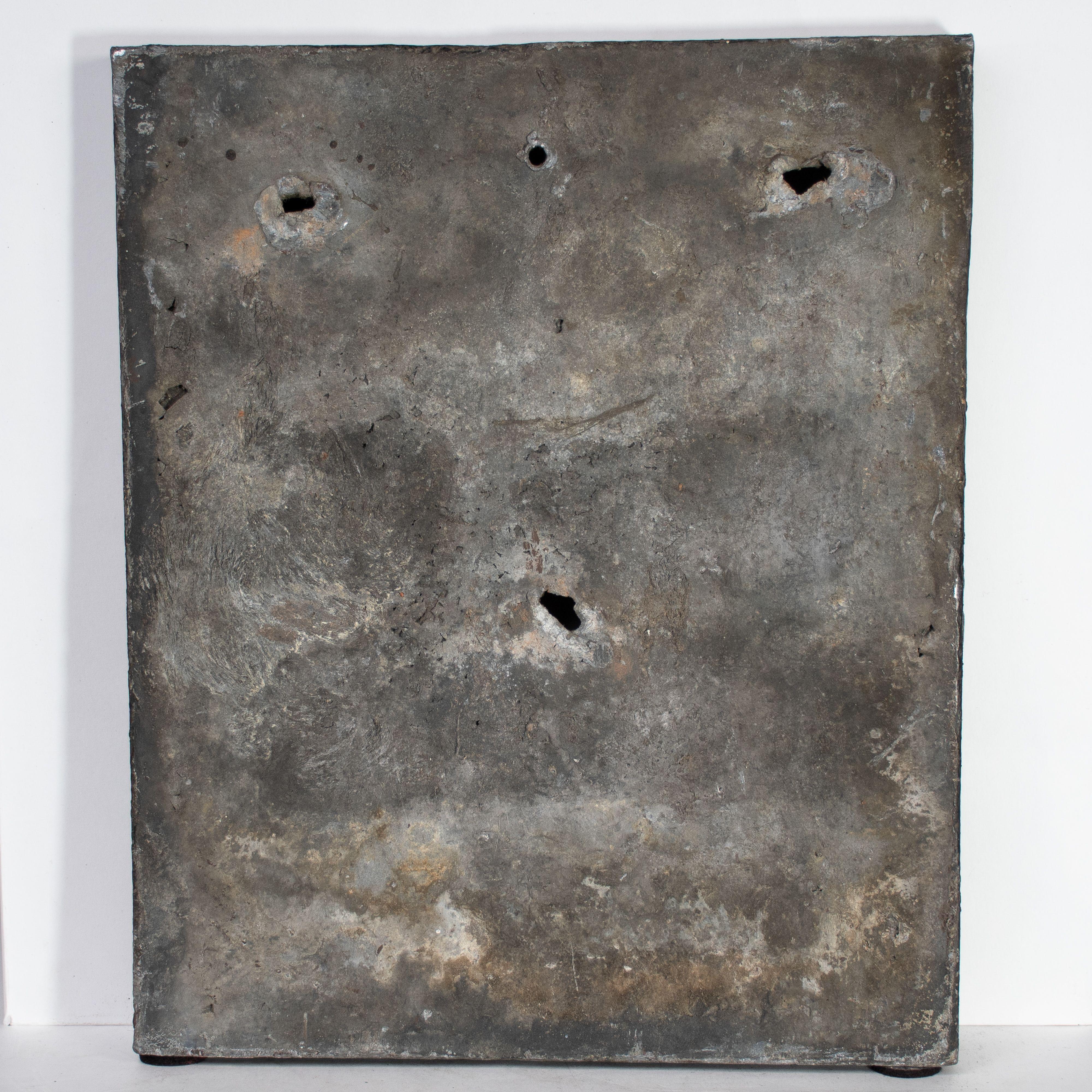 A set of four English lead Parish Boundary plaques marked and dated For Sale 9