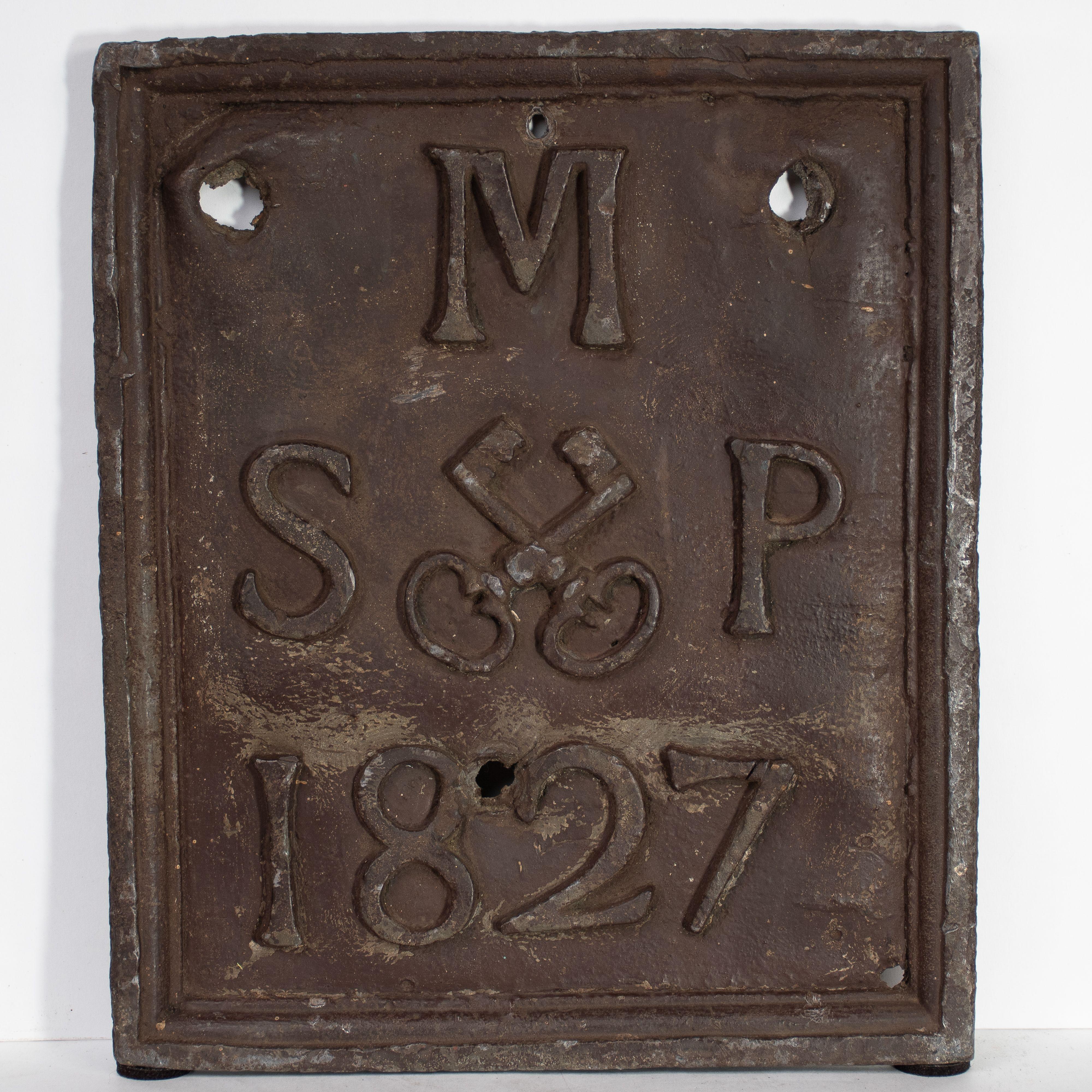 A set of four English lead Parish Boundary plaques marked and dated For Sale 10