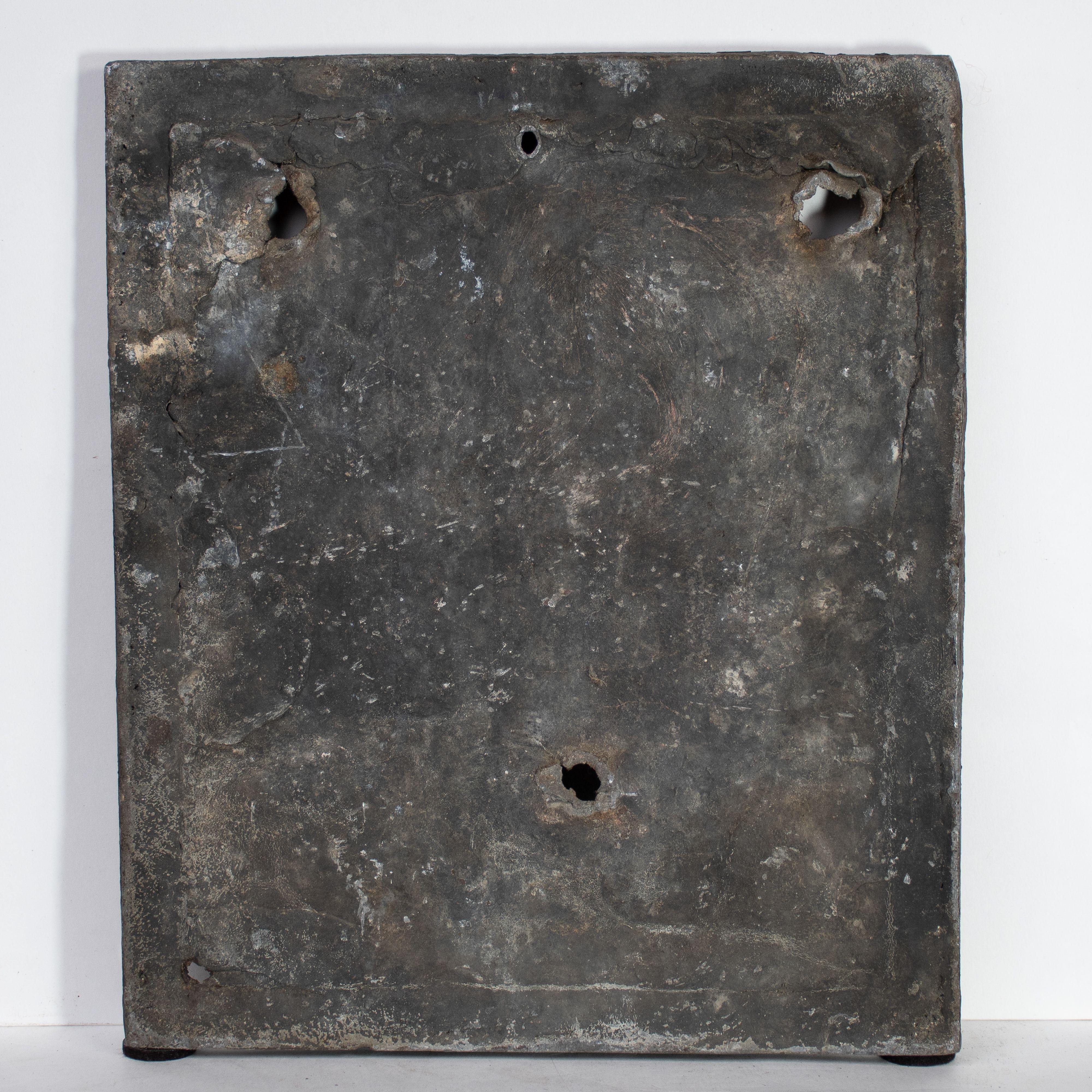 A set of four English lead Parish Boundary plaques marked and dated For Sale 13