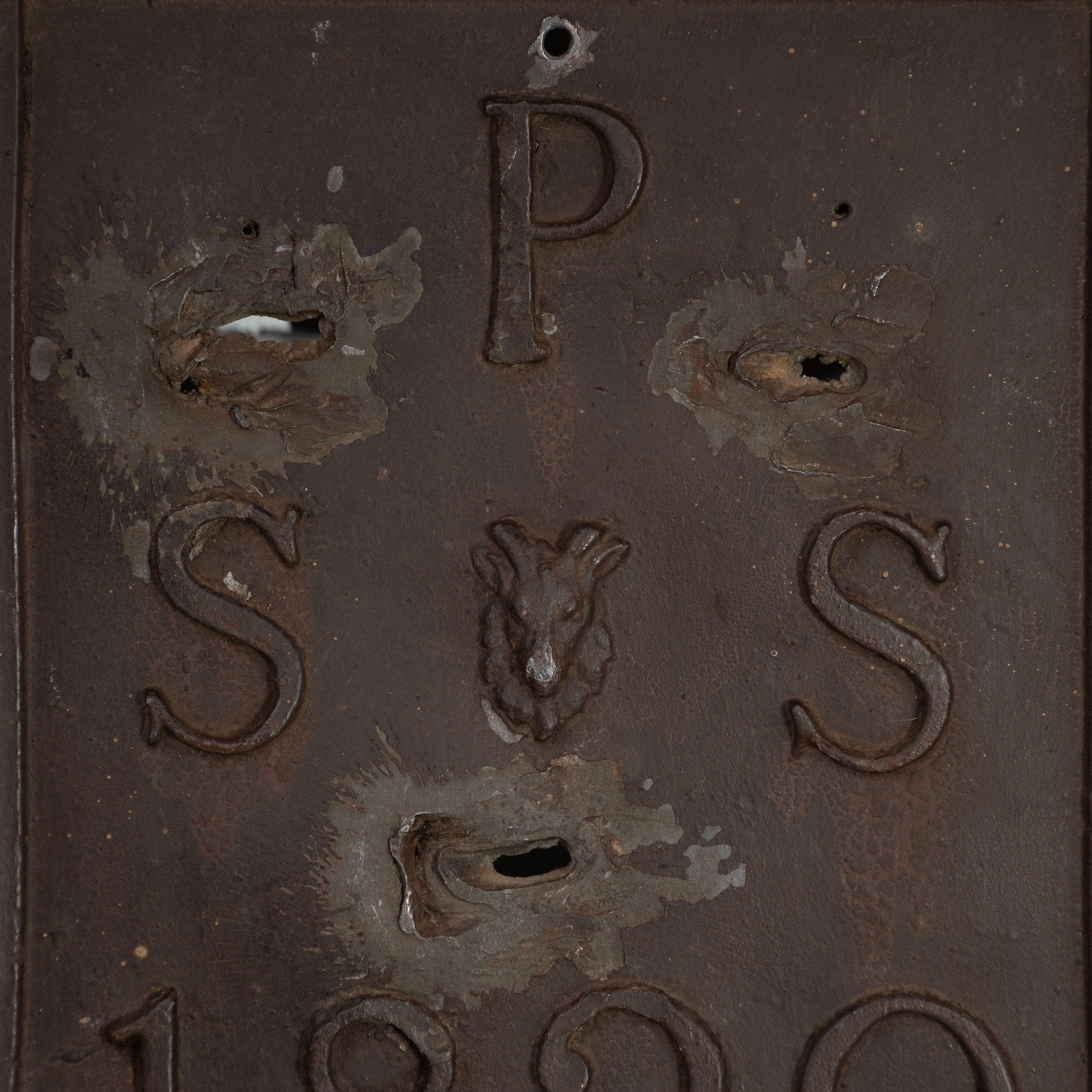 Cast A set of four English lead Parish Boundary plaques marked and dated For Sale